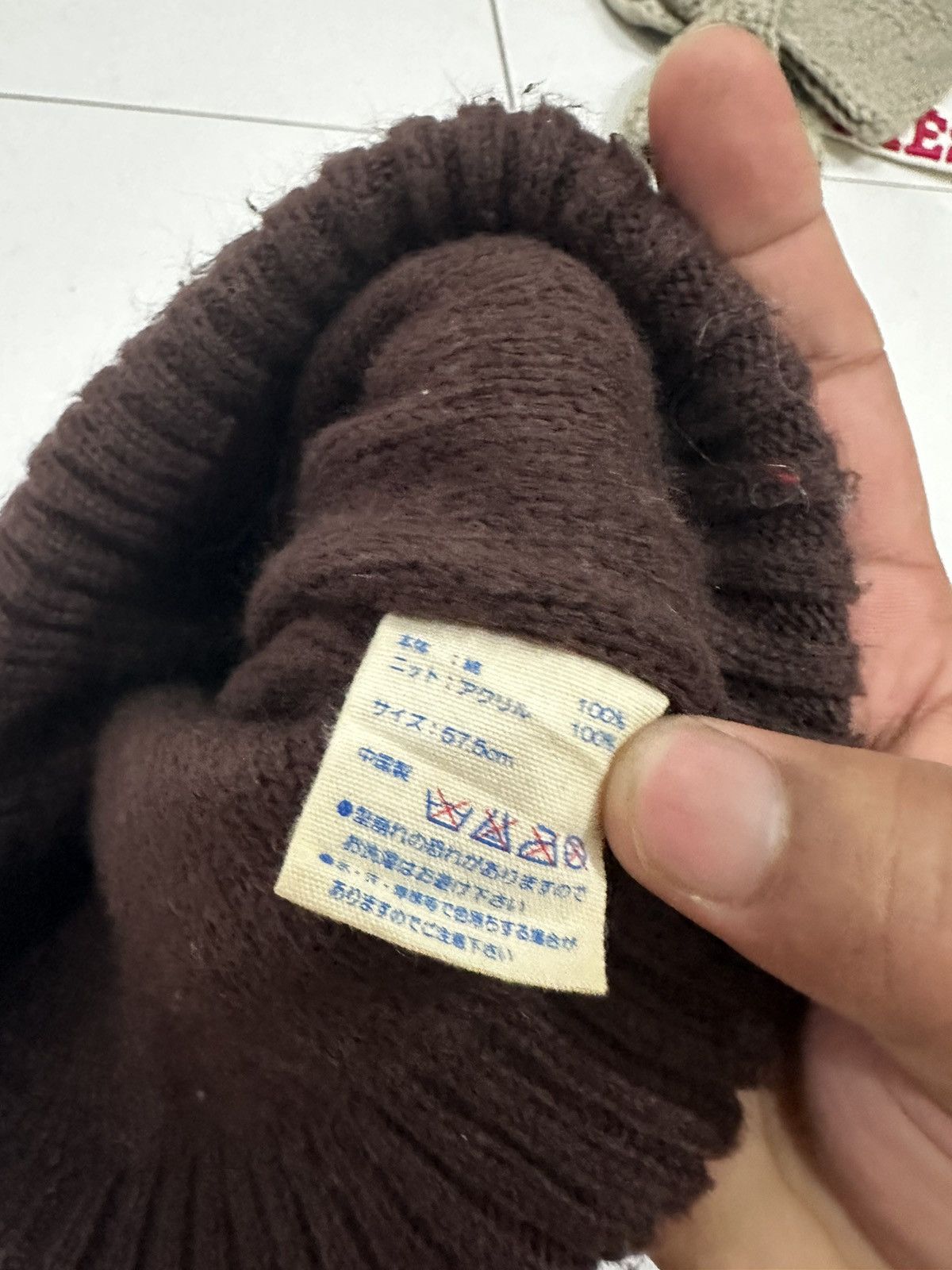 Japanese Brand Patchwork Plaid Beanie Size ONE SIZE - 4 Thumbnail