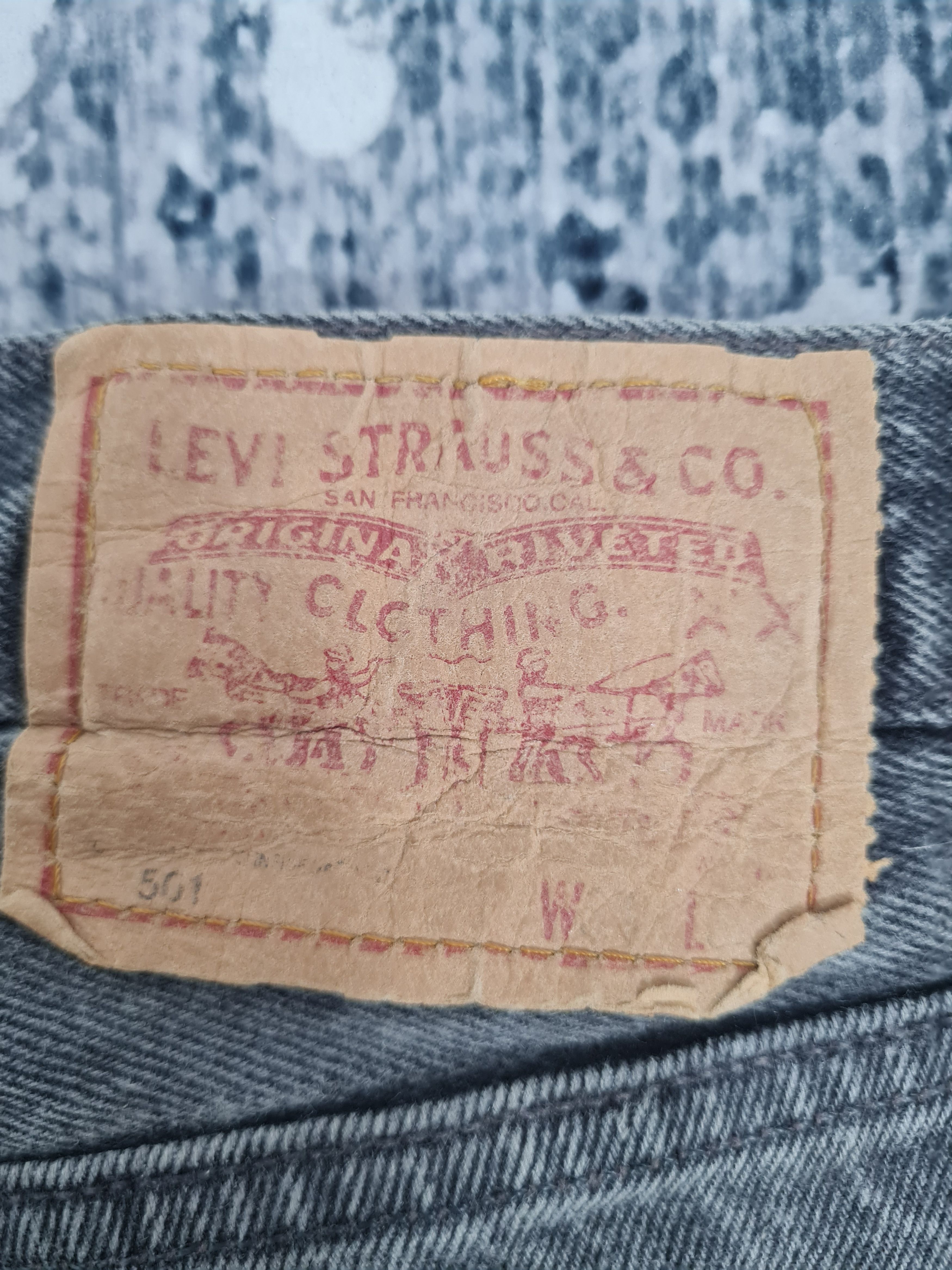 Levi's Vintage Clothing × Vintage Vtg LEVIS 501 Black Faded Made In USA Jeans L0296 Size 34x32 Size US 34 / EU 50 - 9 Thumbnail