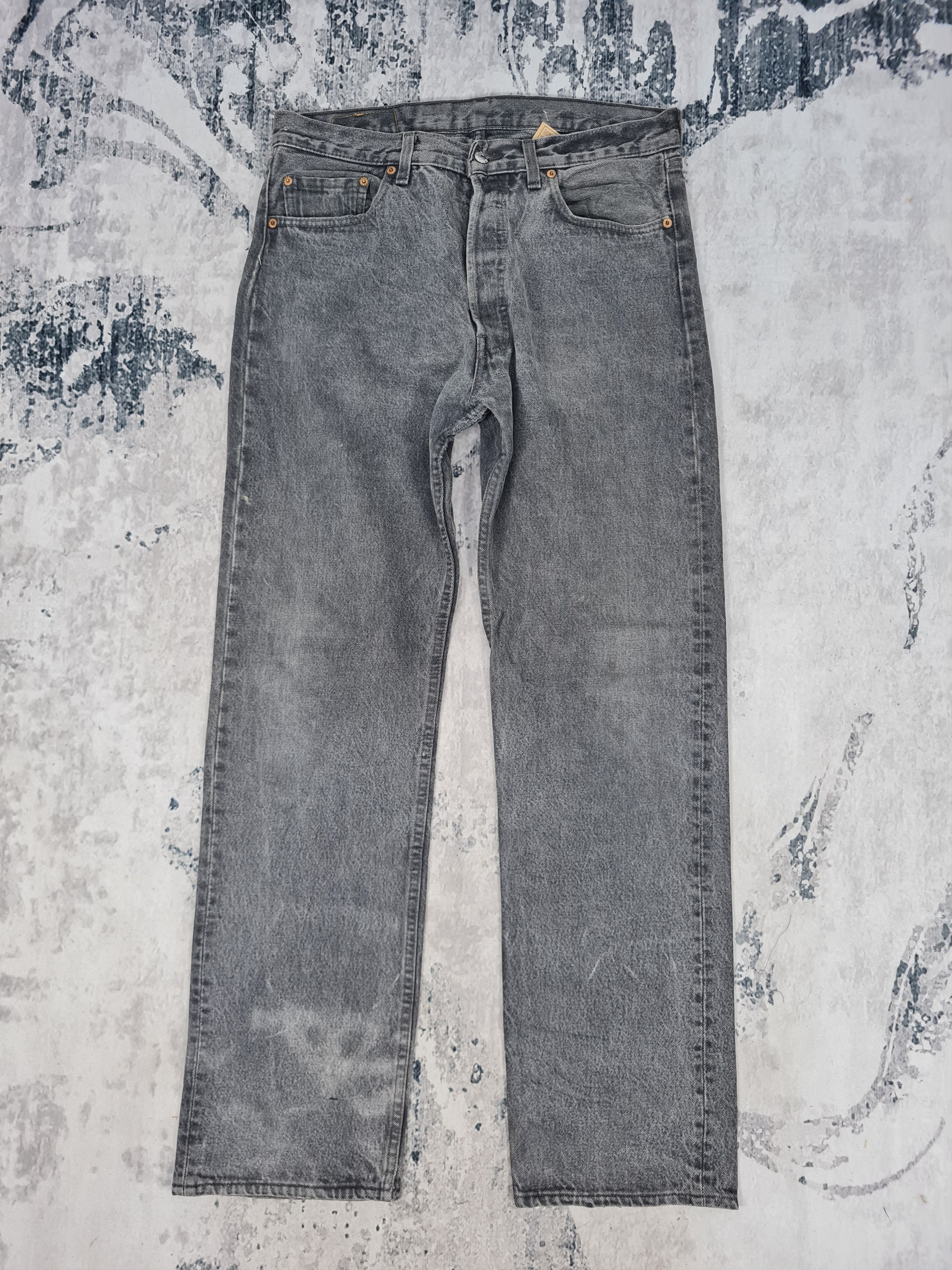Levi's Vintage Clothing × Vintage Vtg LEVIS 501 Black Faded Made In USA Jeans L0296 Size 34x32 Size US 34 / EU 50 - 2 Thumbnail