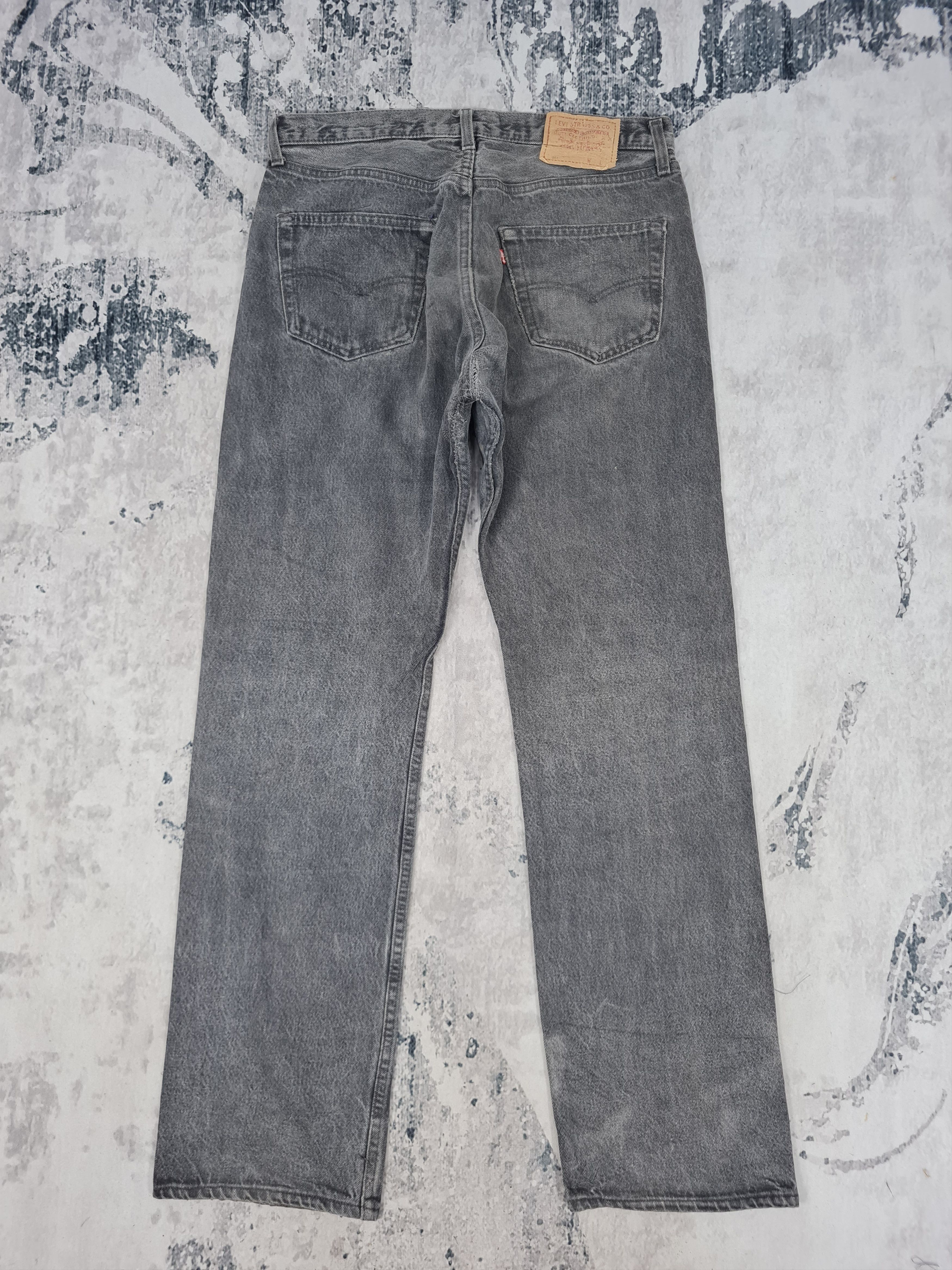 Levi's Vintage Clothing × Vintage Vtg LEVIS 501 Black Faded Made In USA Jeans L0296 Size 34x32 Size US 34 / EU 50 - 1 Thumbnail