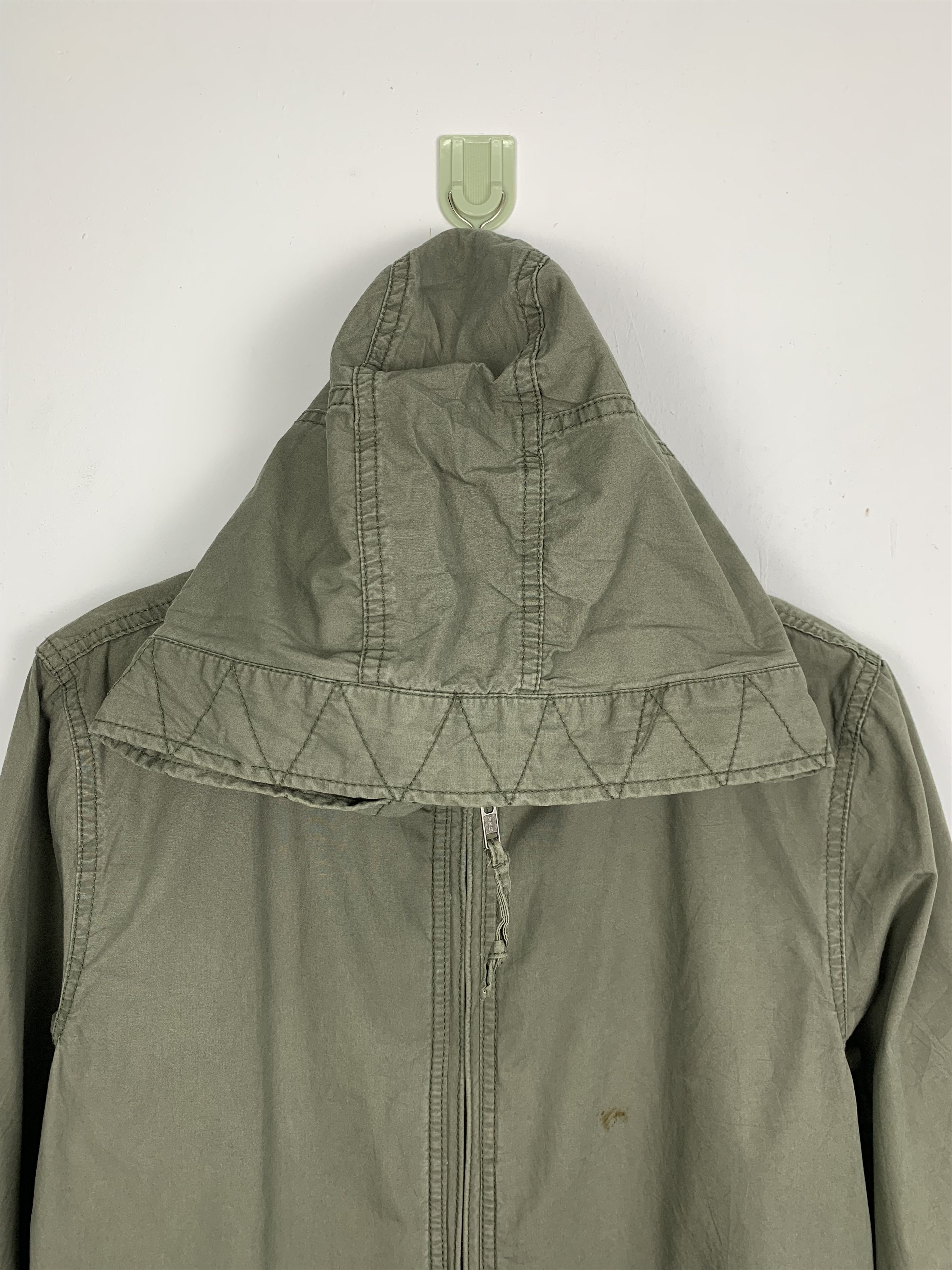 Japanese Brand Vintage BACK NUMBER Cotton Hoodie Zip Up Parkas Jacket J0714 Size US S / EU 44-46 / 1 - 2 Thumbnail