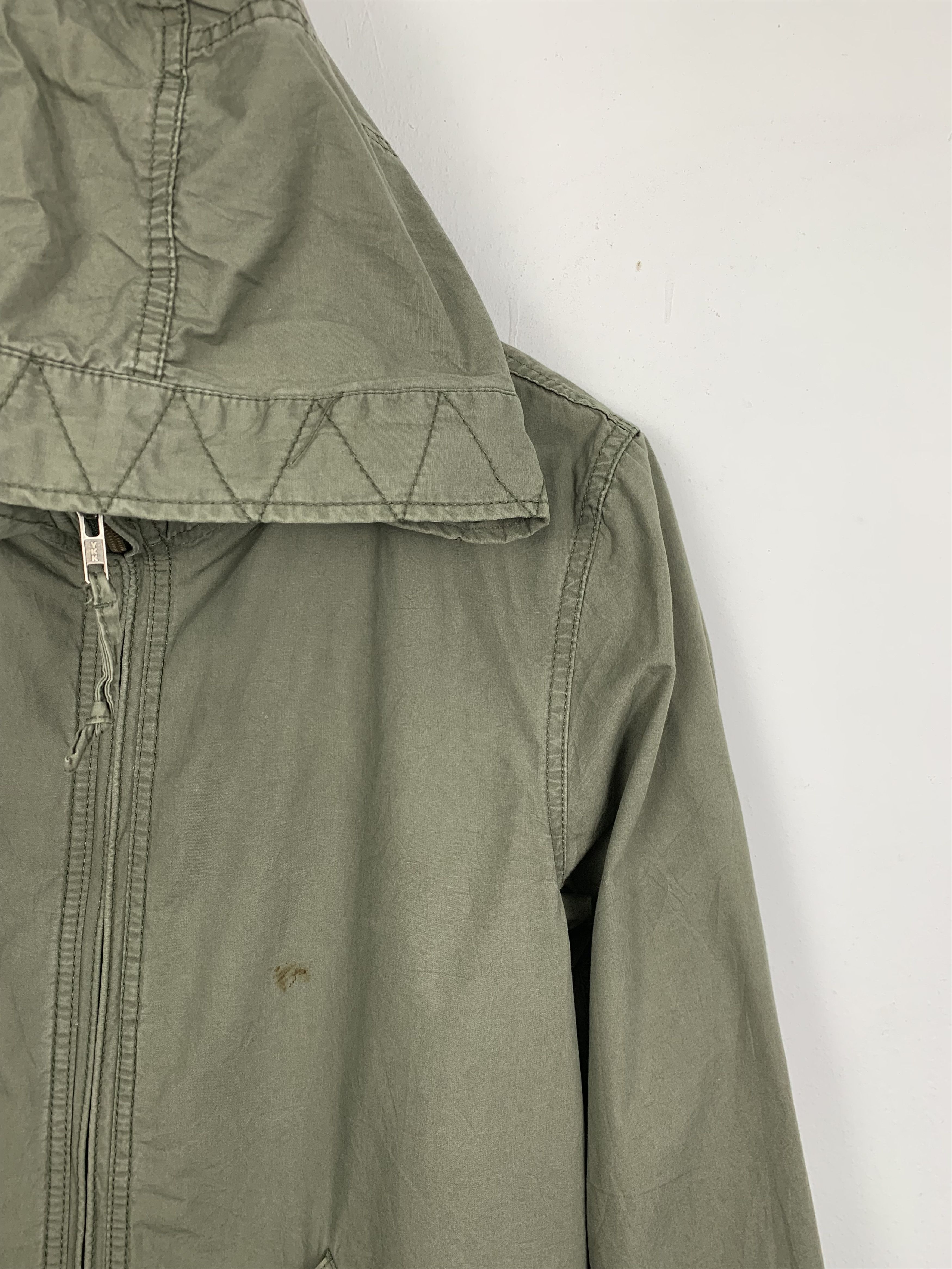 Japanese Brand Vintage BACK NUMBER Cotton Hoodie Zip Up Parkas Jacket J0714 Size US S / EU 44-46 / 1 - 4 Thumbnail
