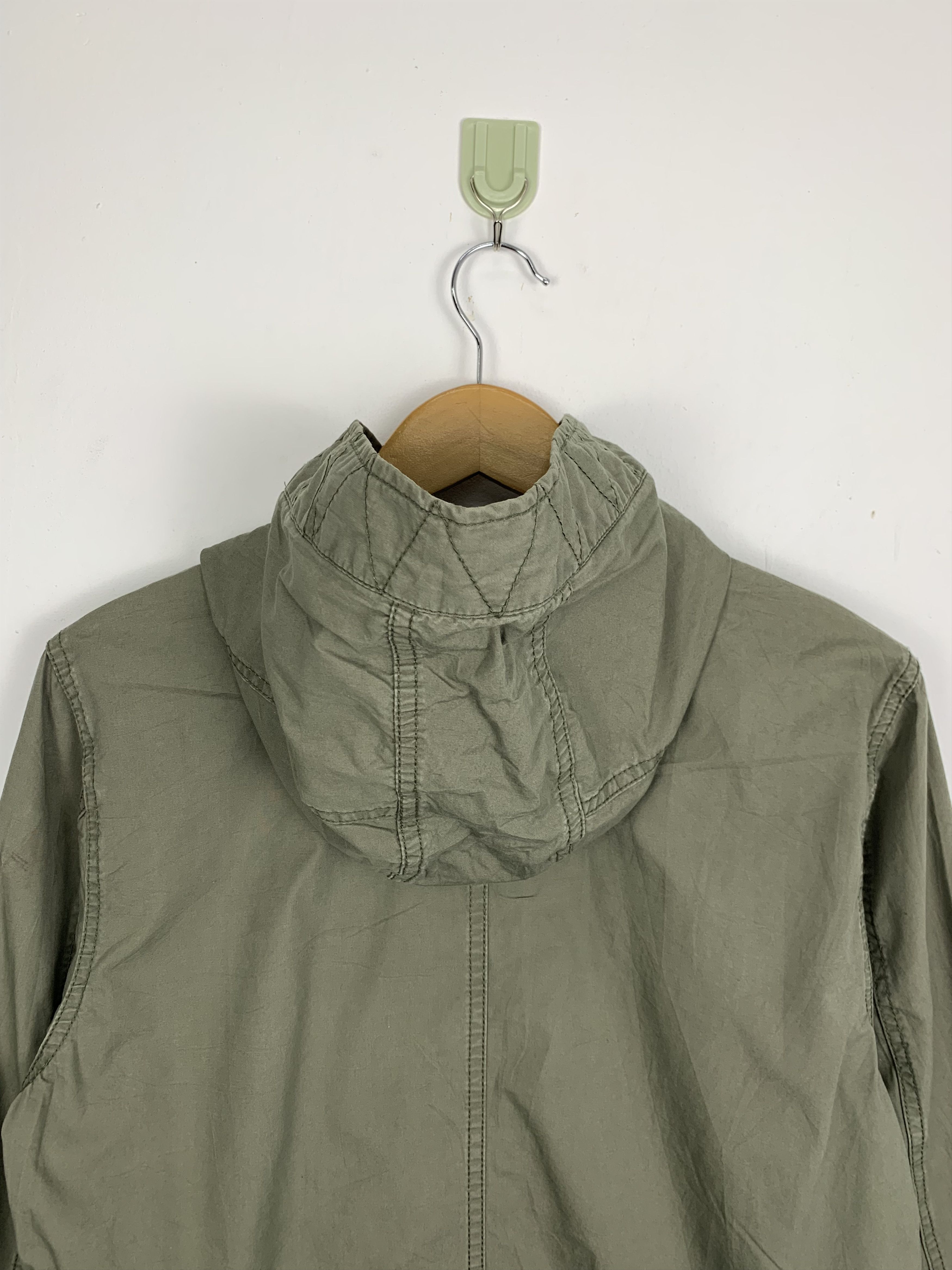 Japanese Brand Vintage BACK NUMBER Cotton Hoodie Zip Up Parkas Jacket J0714 Size US S / EU 44-46 / 1 - 9 Thumbnail