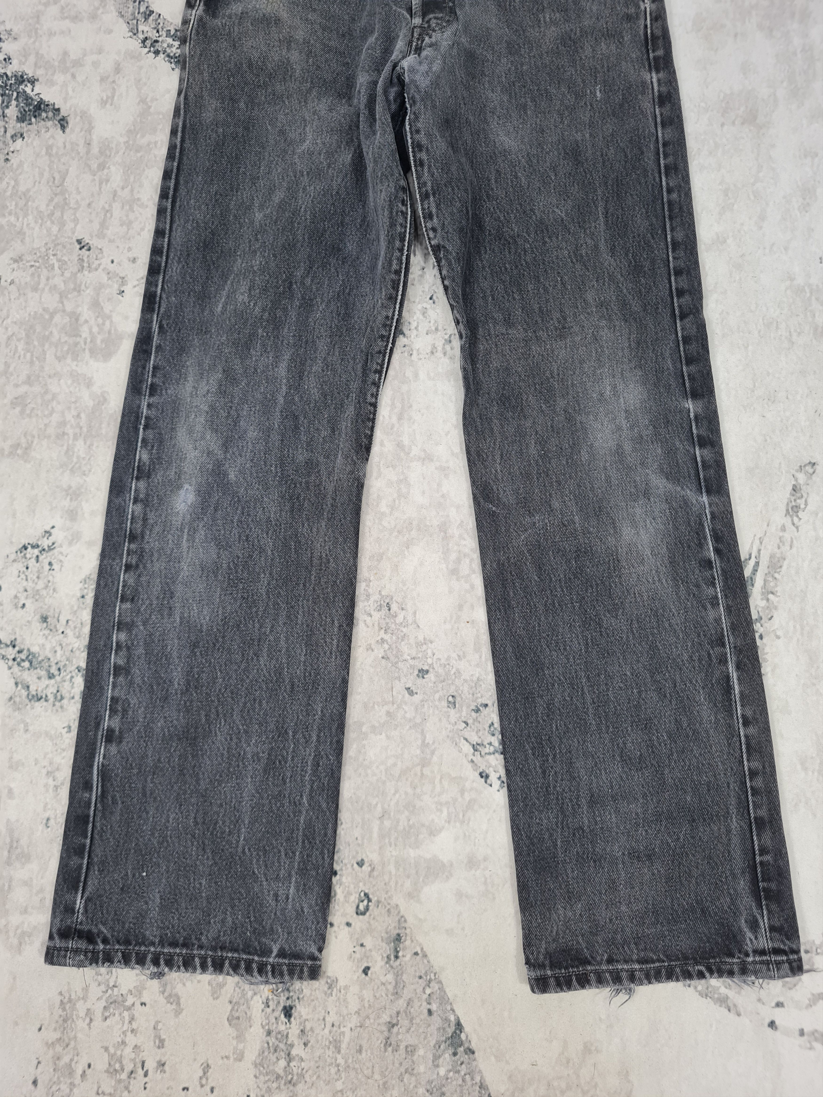 Levi's Vtg LEVIS 501 Super Black Faded Jeans L0298 Size 31x31.5 Size US 31 - 3 Thumbnail
