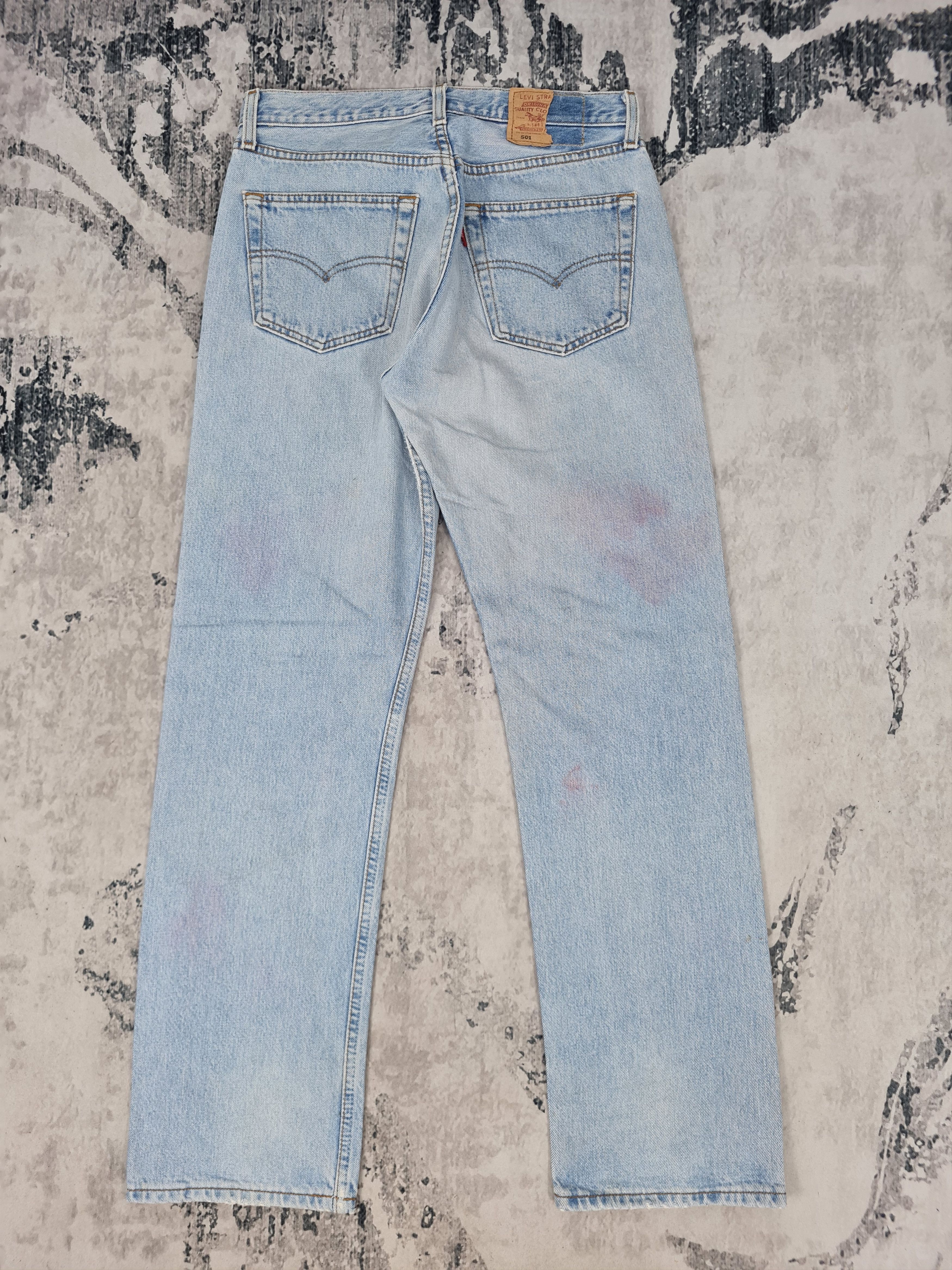 Levi's Vtg 90's LEVIS 501 Faded Distressed Jeans L0307 Size 30x30 Size US 30 / EU 46 - 2 Thumbnail