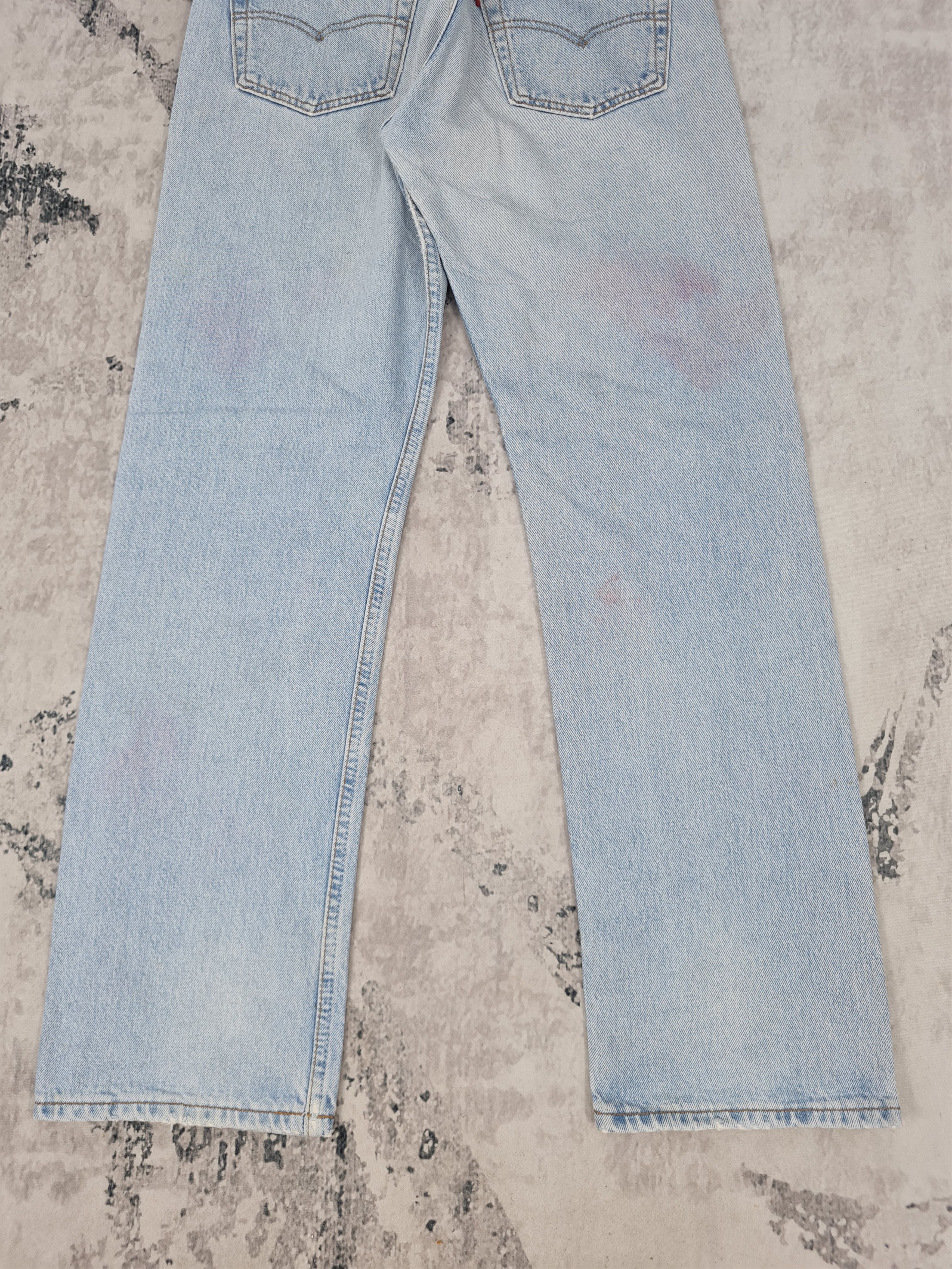 Levi's Vtg 90's LEVIS 501 Faded Distressed Jeans L0307 Size 30x30 Size US 30 / EU 46 - 6 Thumbnail