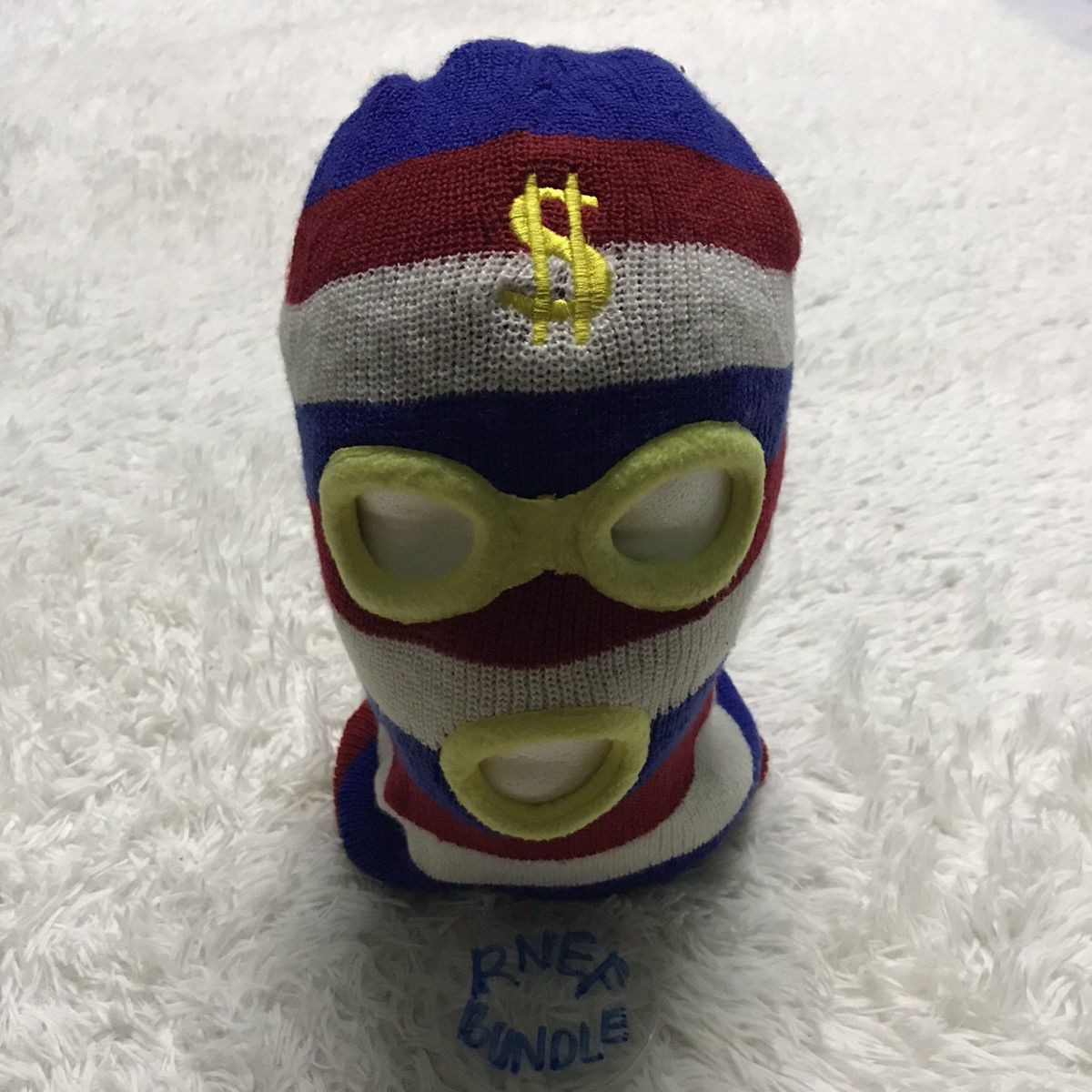 Japanese Brand Rare Face beanie hat snow cap balaclava design Size ONE SIZE - 3 Thumbnail