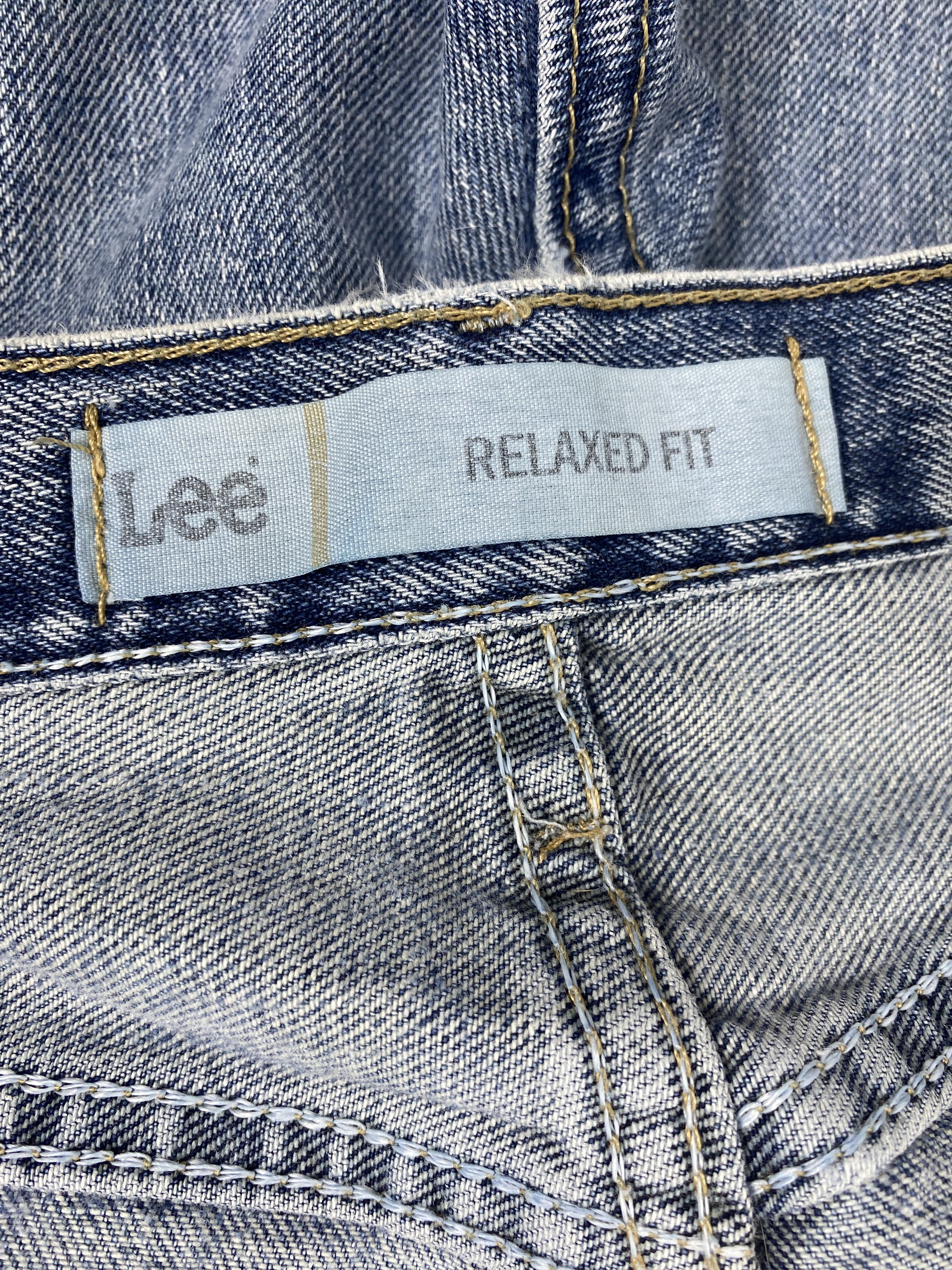 Lee Vintage Lee Straight Cut Distressed Mid Wash Jeans Size US 41 - 12 Thumbnail