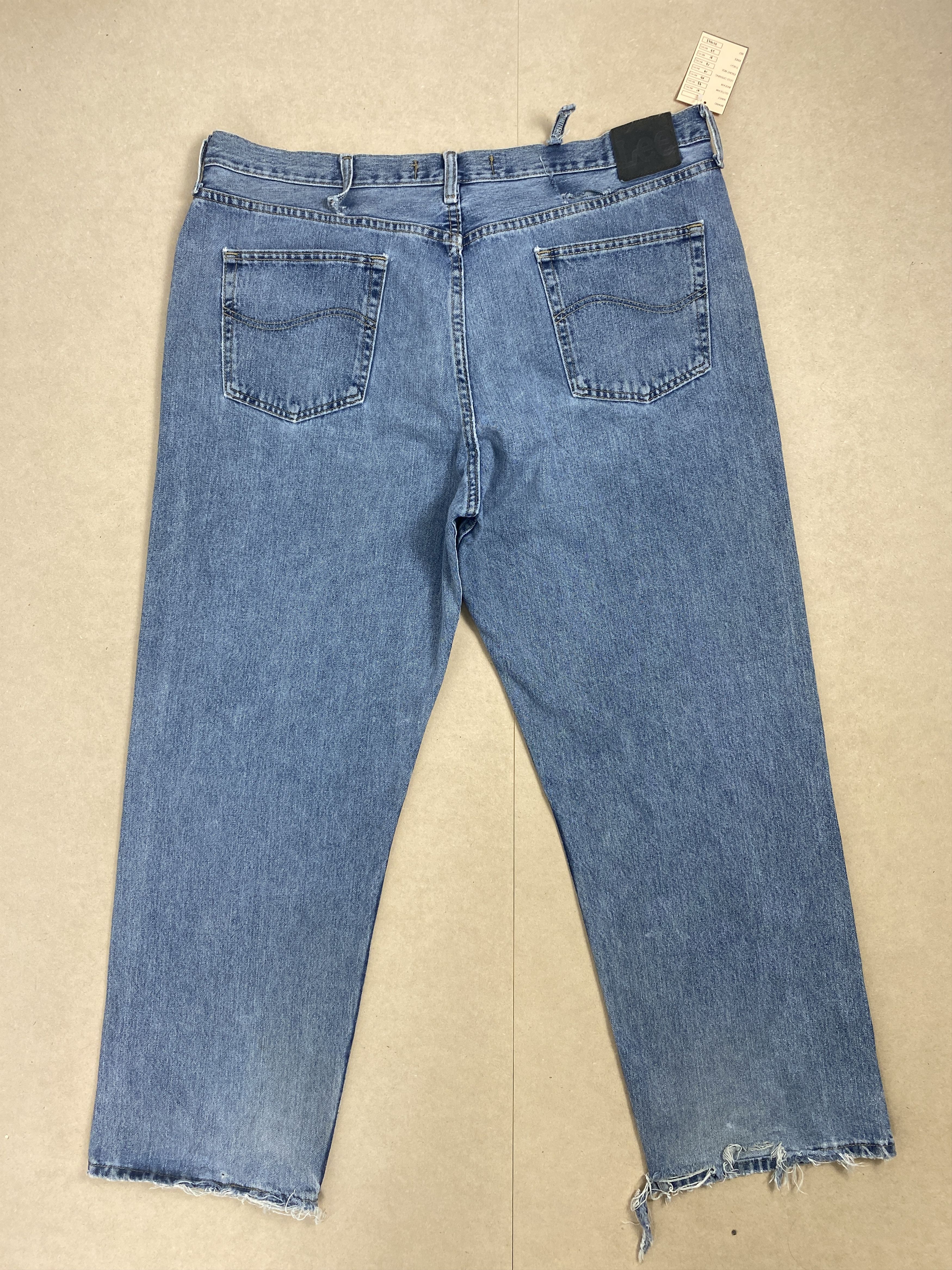 Lee Vintage Lee Straight Cut Distressed Mid Wash Jeans Size US 41 - 7 Thumbnail