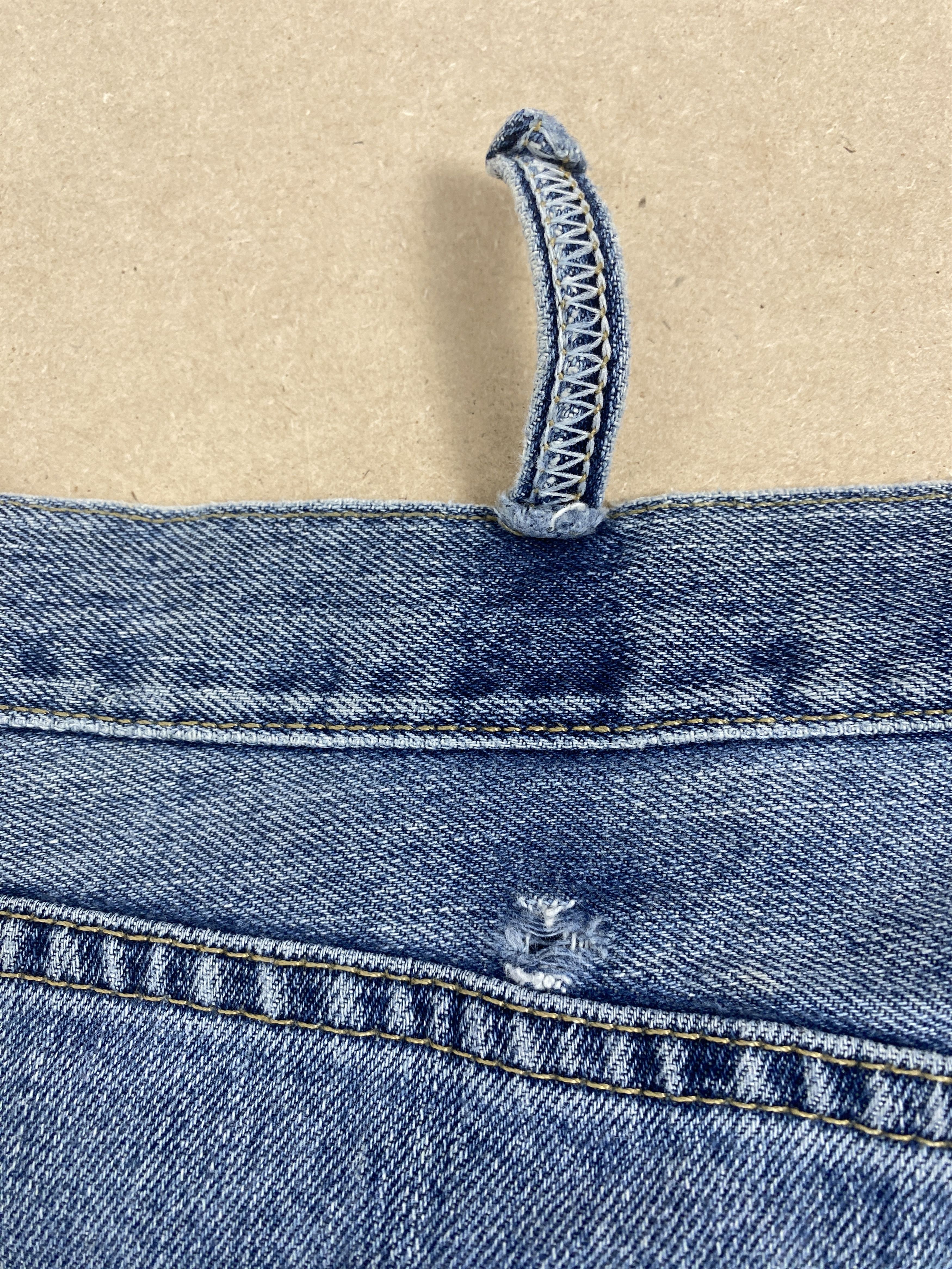 Lee Vintage Lee Straight Cut Distressed Mid Wash Jeans Size US 41 - 10 Thumbnail