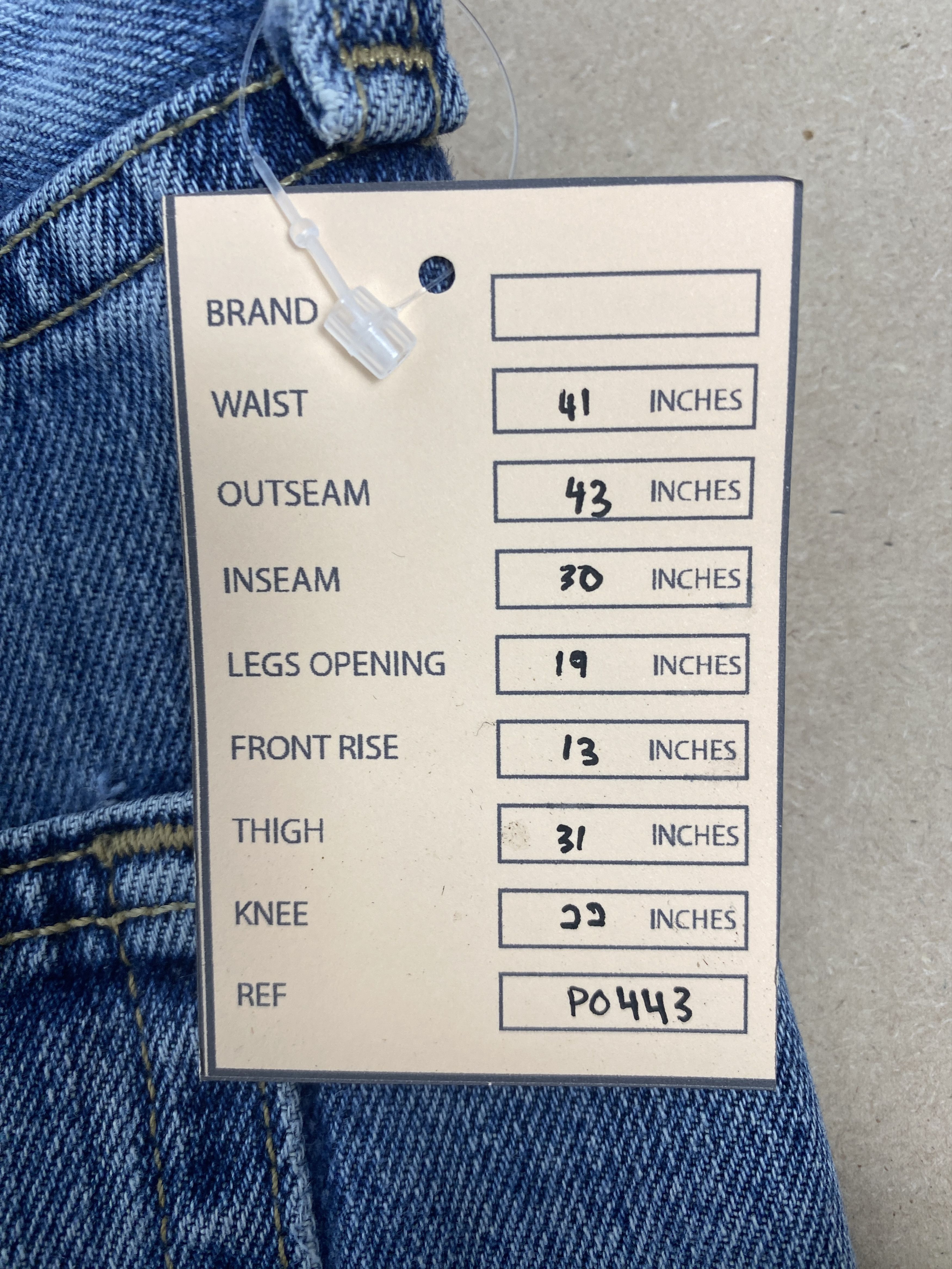 Lee Vintage Lee Straight Cut Distressed Mid Wash Jeans Size US 41 - 16 Thumbnail