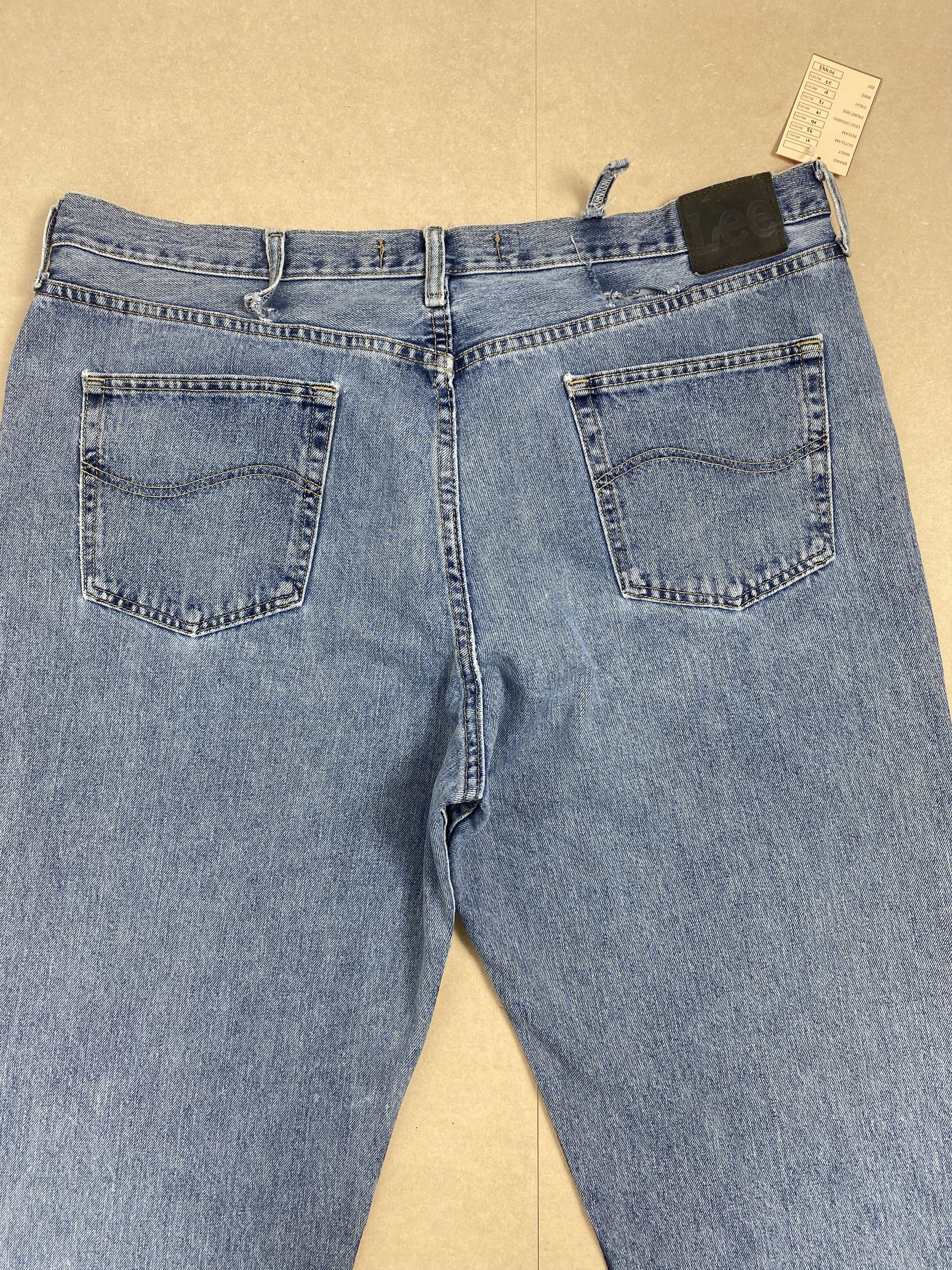 Lee Vintage Lee Straight Cut Distressed Mid Wash Jeans Size US 41 - 8 Thumbnail