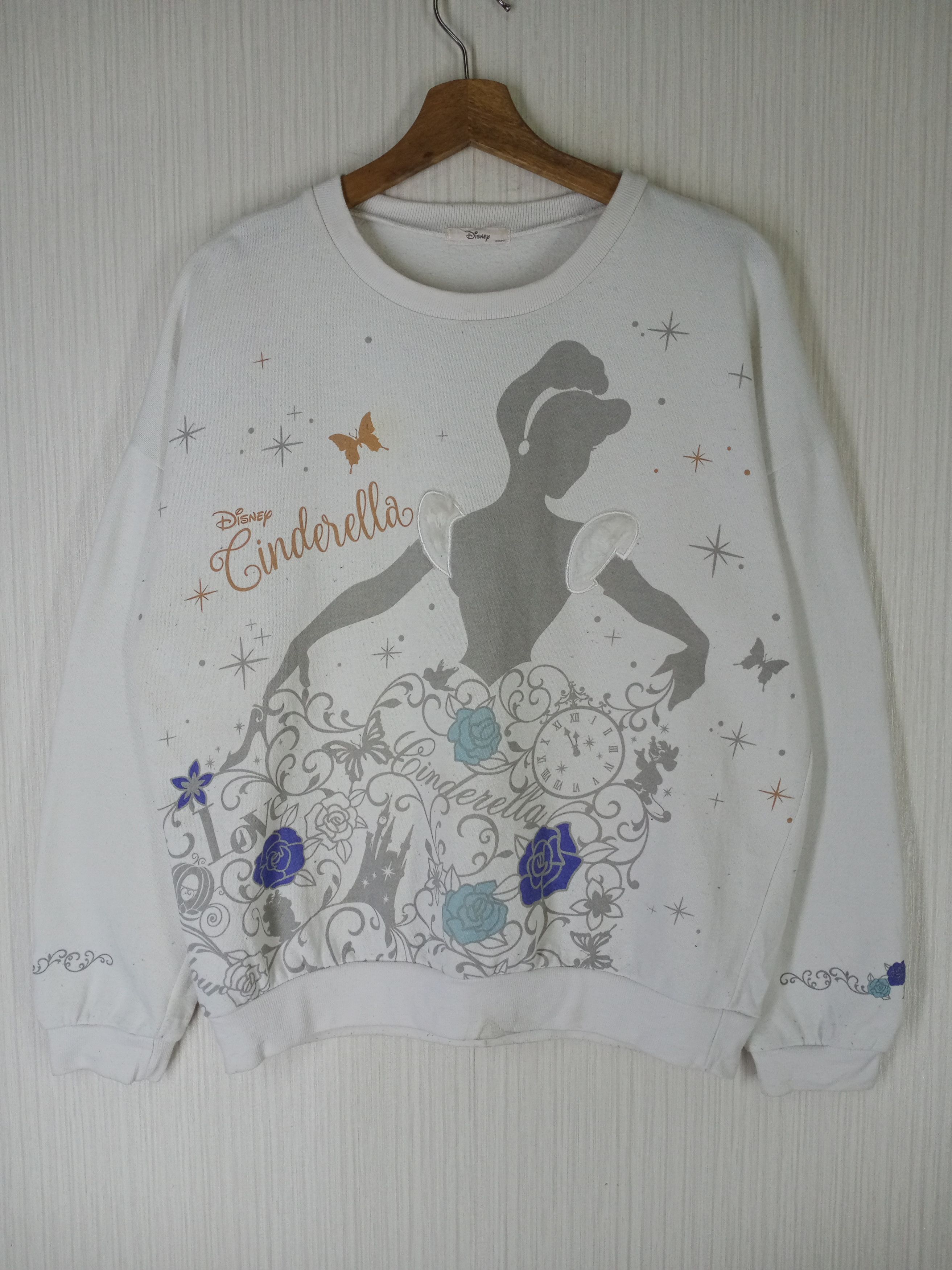 Rare Vintage Cinderella Cartoon Disney Fullprint Sweatshirt