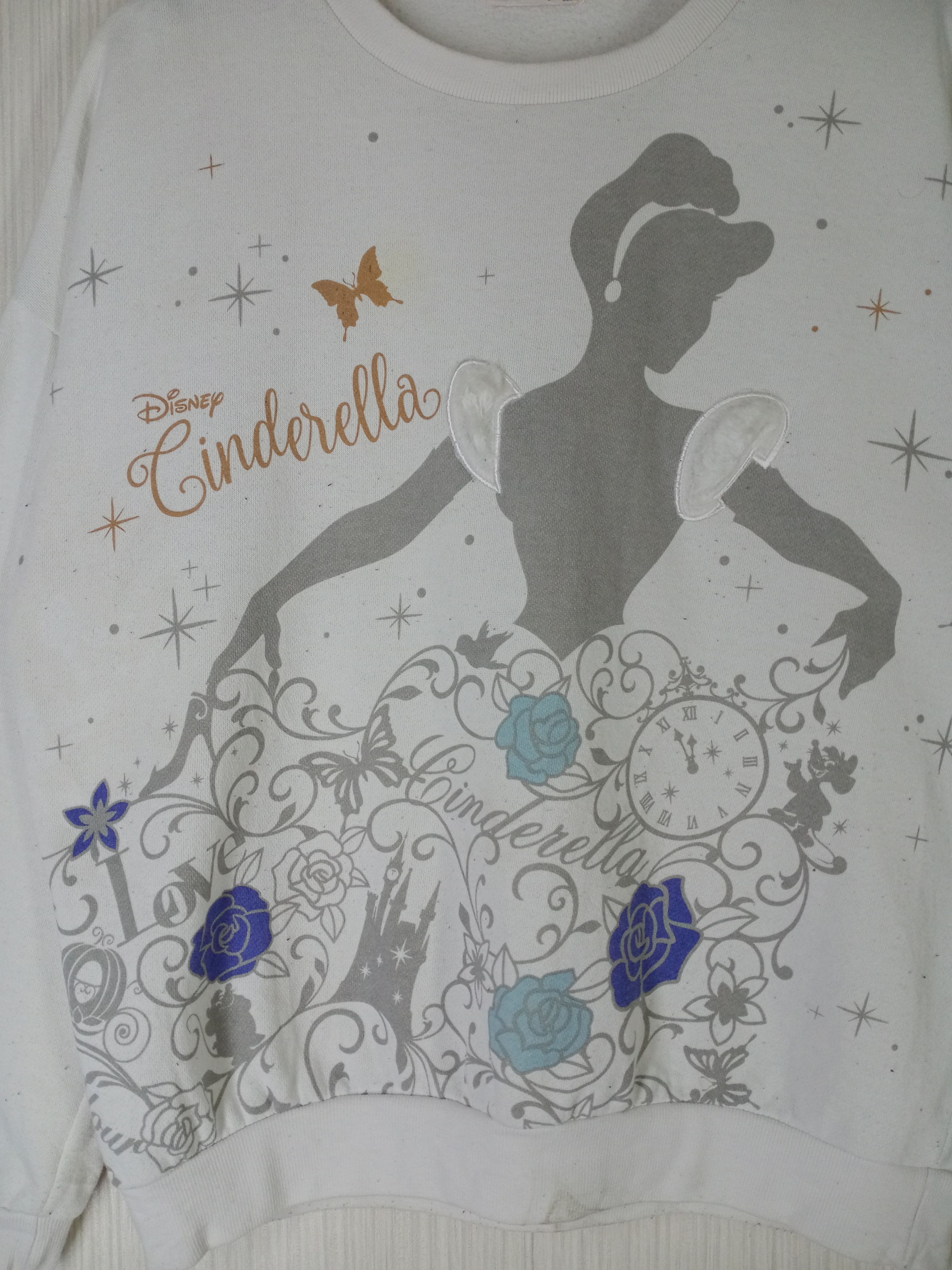Cartoon Network Rare Vintage Cinderella Cartoon Disney Fullprint Sweatshirt Size US M / EU 48-50 / 2 - 3 Thumbnail