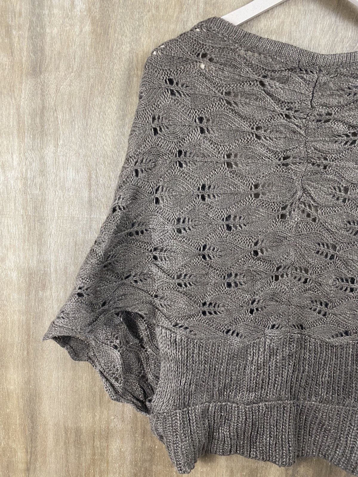 Homespun Knitwear × Japanese Brand Dualy japan crochet mesh net cardigan Knitwear #Z055 Size M / US 6-8 / IT 42-44 - 7 Thumbnail