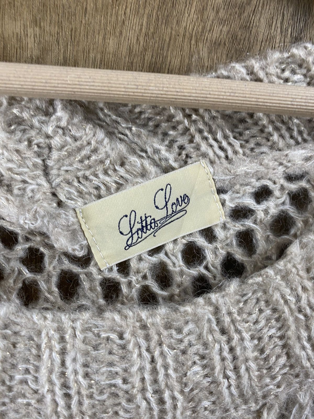 Vintage Lotta Love mesh net crochet japan sexy Knitwear #Z051 Size M / US 6-8 / IT 42-44 - 2 Thumbnail