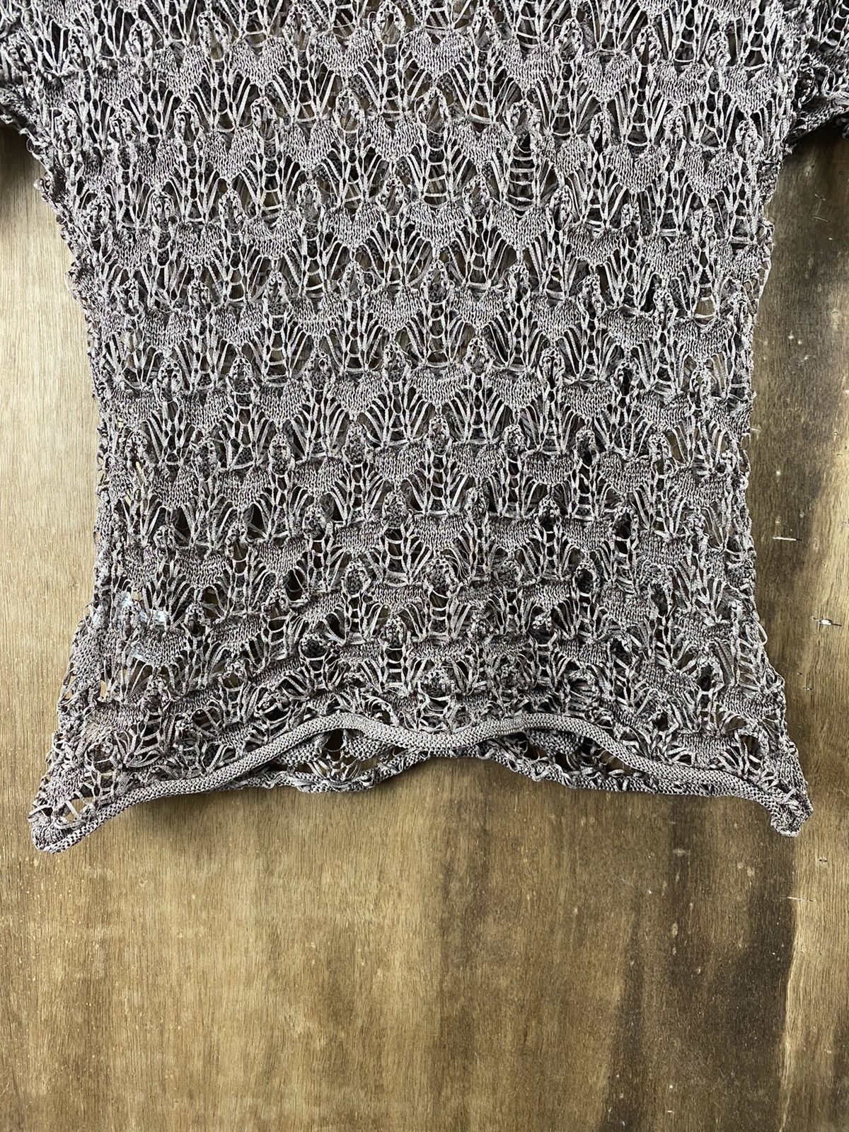 Homespun Knitwear × Japanese Brand Lis Crochet mesh net sexy Homespun Japanese Knitwear #Z058 Size S / US 4 / IT 40 - 9 Thumbnail