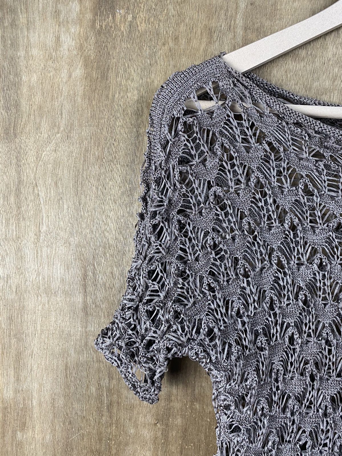 Homespun Knitwear × Japanese Brand Lis Crochet mesh net sexy Homespun Japanese Knitwear #Z058 Size S / US 4 / IT 40 - 3 Thumbnail