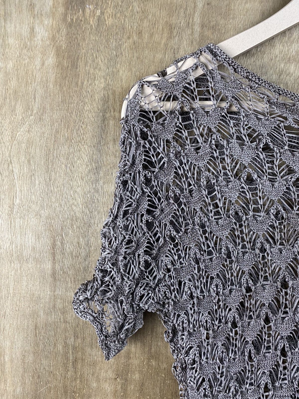 Homespun Knitwear × Japanese Brand Lis Crochet mesh net sexy Homespun Japanese Knitwear #Z058 Size S / US 4 / IT 40 - 10 Thumbnail