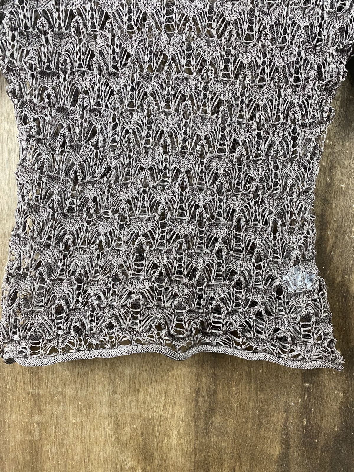 Homespun Knitwear × Japanese Brand Lis Crochet mesh net sexy Homespun Japanese Knitwear #Z058 Size S / US 4 / IT 40 - 4 Thumbnail