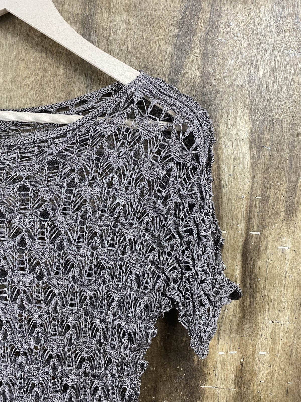 Homespun Knitwear × Japanese Brand Lis Crochet mesh net sexy Homespun Japanese Knitwear #Z058 Size S / US 4 / IT 40 - 2 Thumbnail