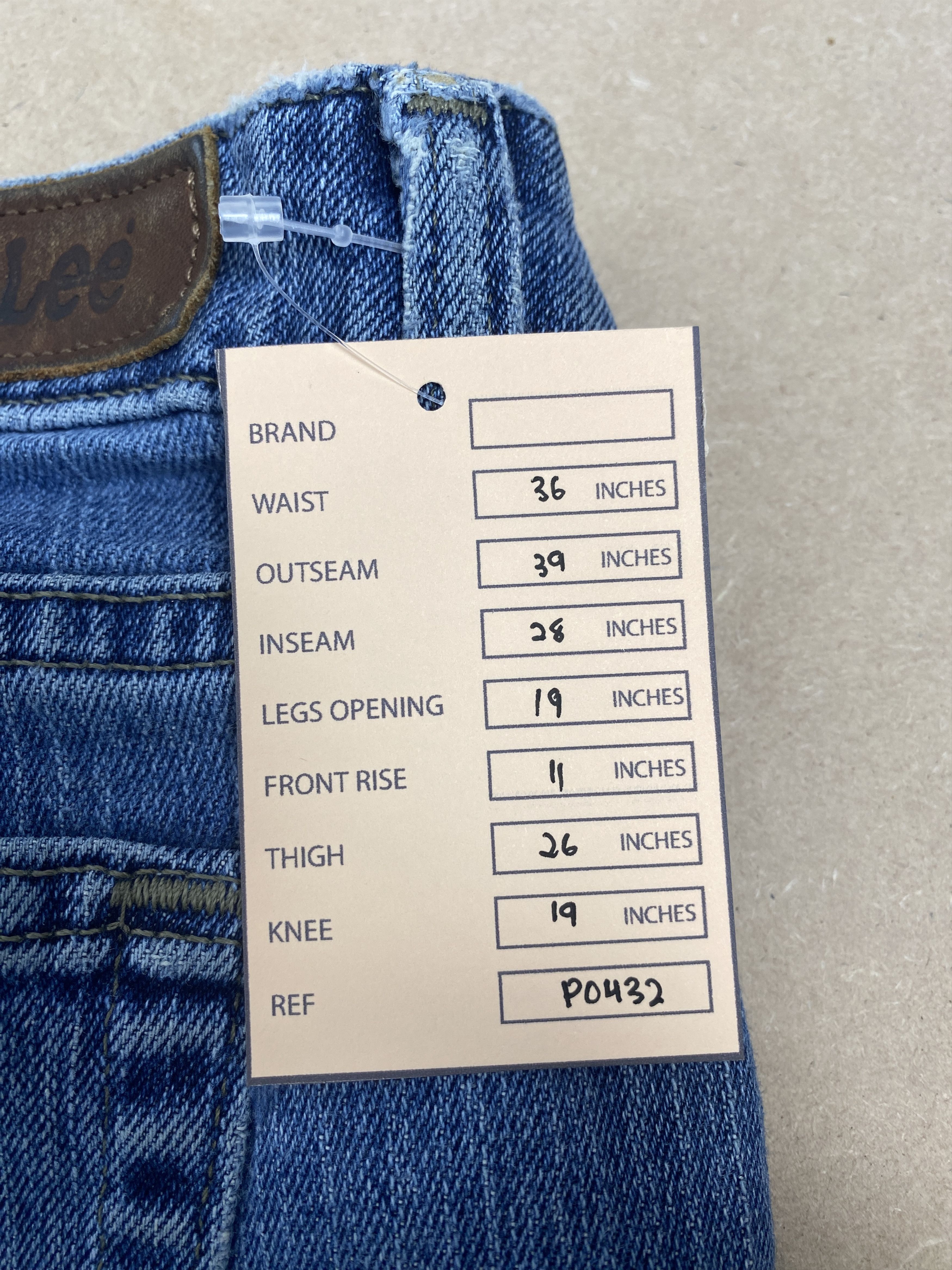 Lee Vintage Lee Straight Cut Blue Jeans Size 36" / US 14 / IT 50 - 15 Thumbnail