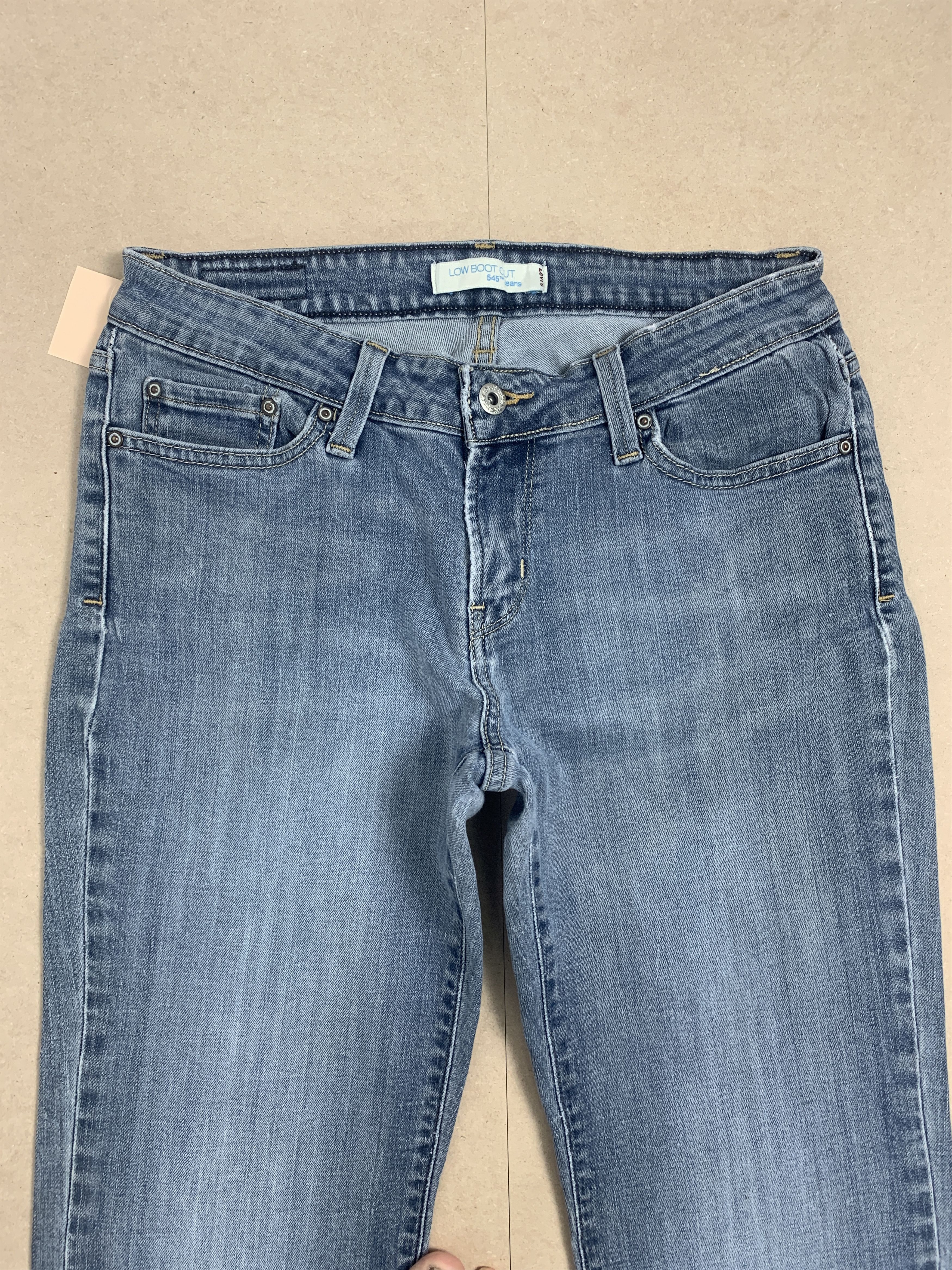 Levi's Vintage Levis 545 Boot Cut Distressed Faded Blue Wash Jeans Size 29" - 2 Thumbnail