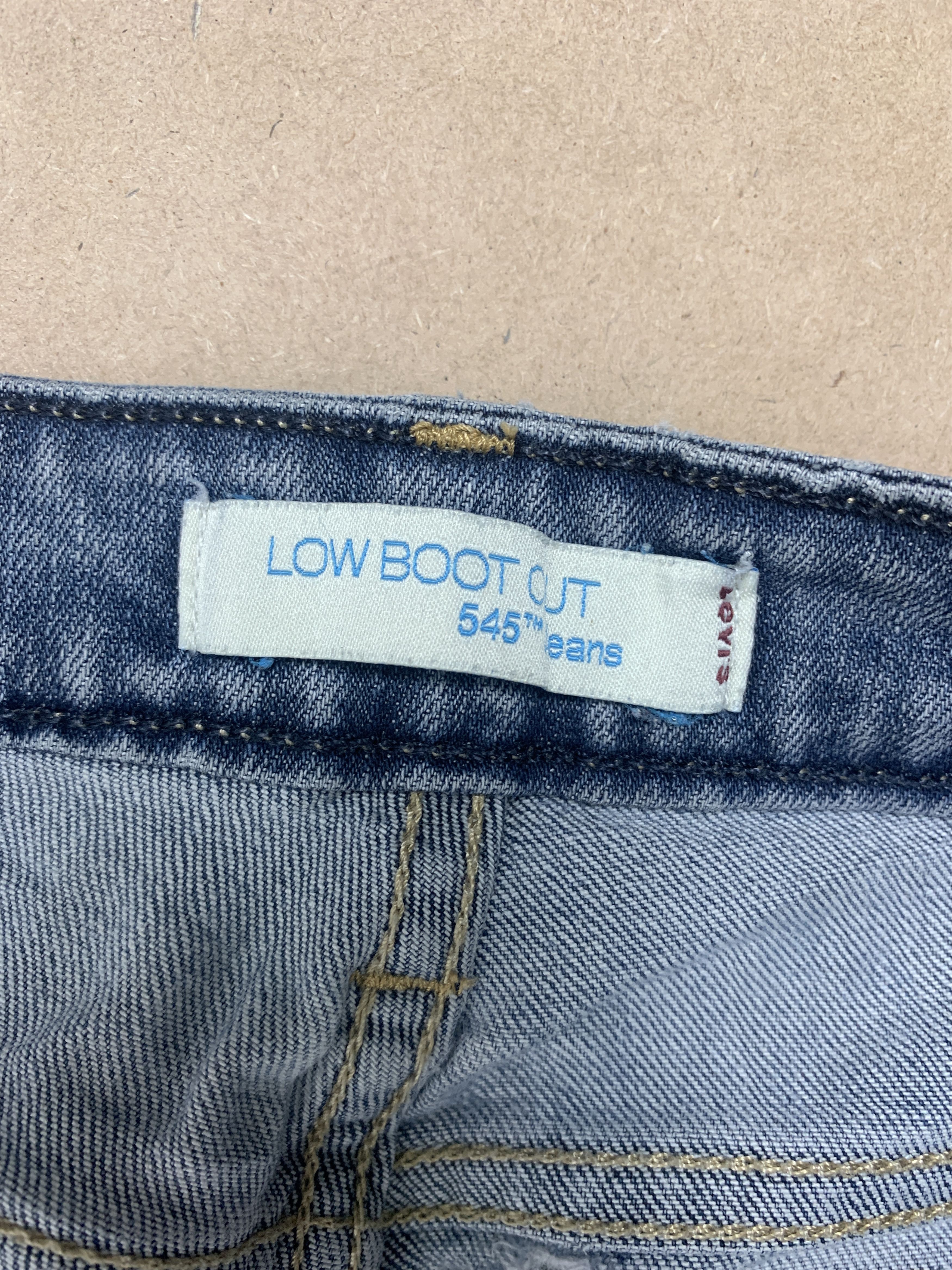 Levi's Vintage Levis 545 Boot Cut Distressed Faded Blue Wash Jeans Size 29" - 11 Thumbnail