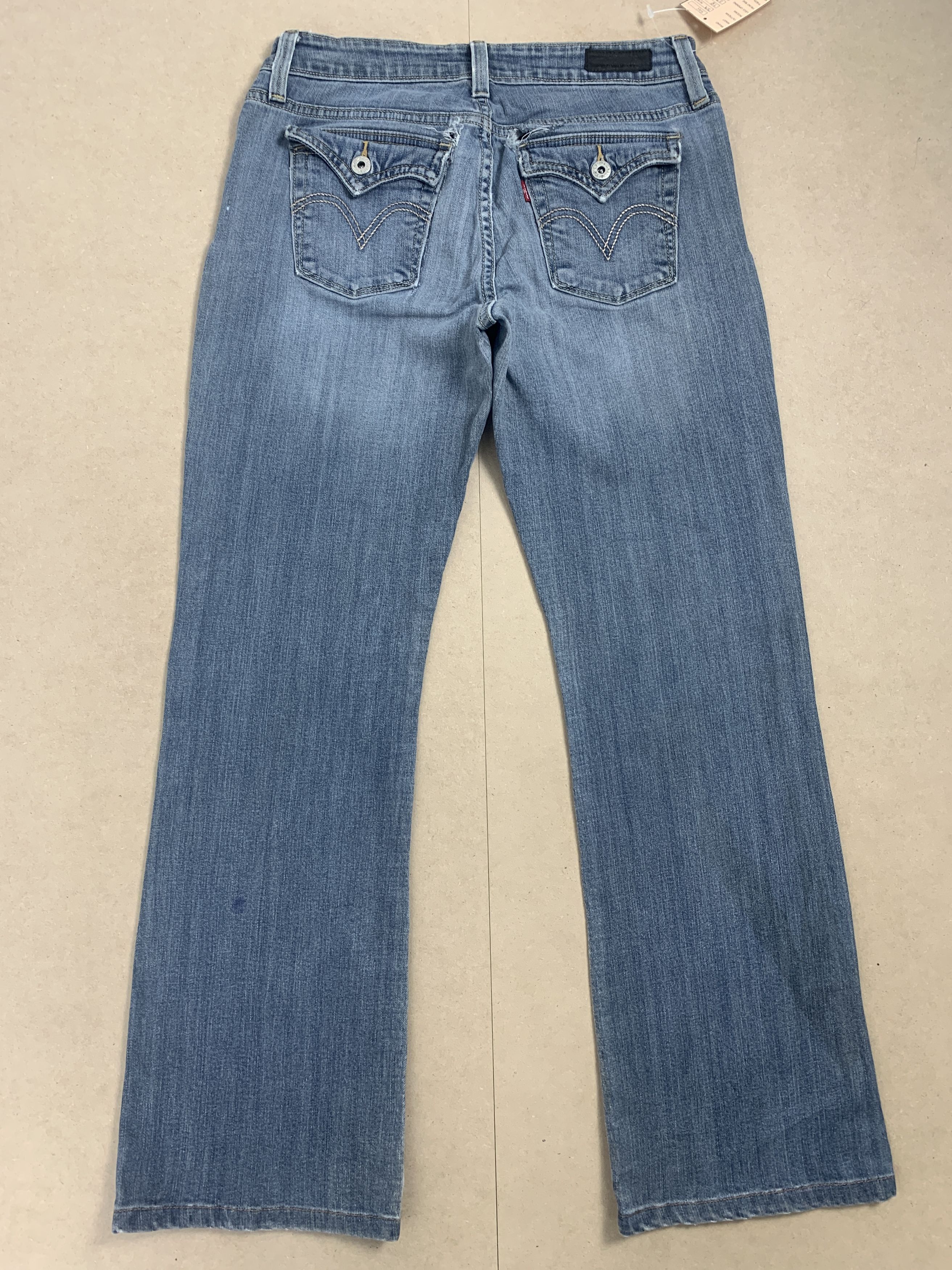 Levi's Vintage Levis 545 Boot Cut Distressed Faded Blue Wash Jeans Size 29" - 6 Thumbnail