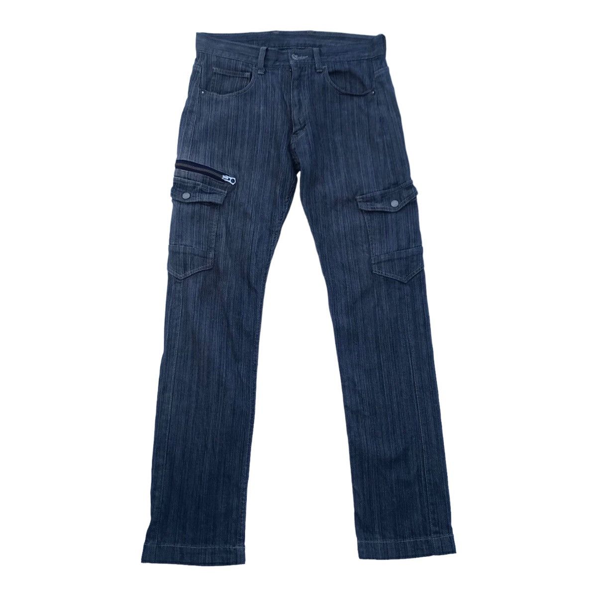 Japanese Brand Dogman Denim Tactical Cargo Sun Faded Pants Size US 30 / EU 46 - 1 Thumbnail