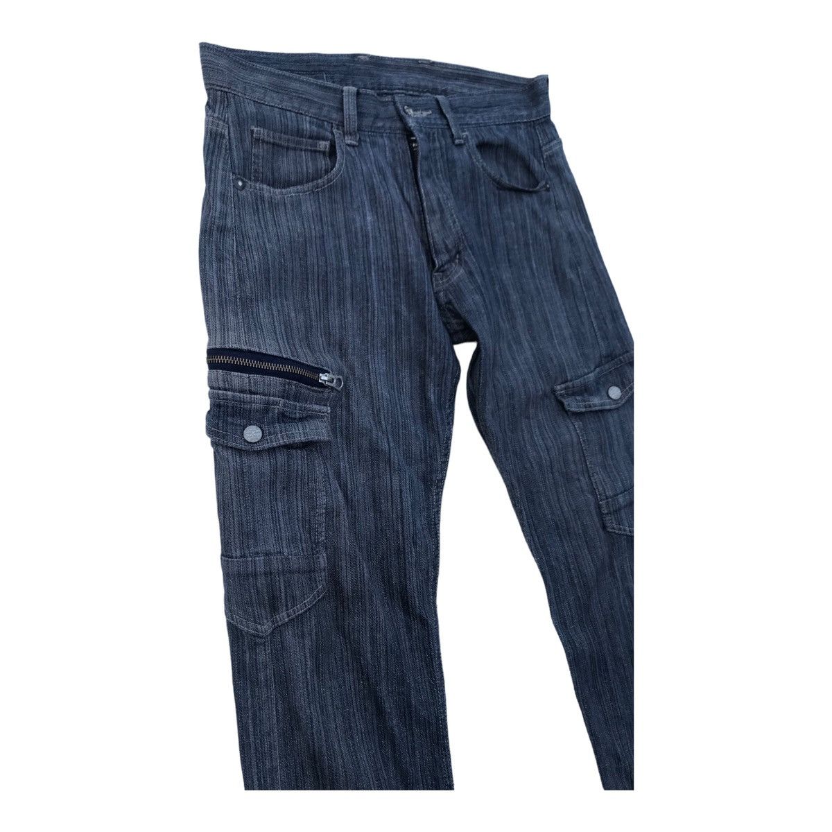 Japanese Brand Dogman Denim Tactical Cargo Sun Faded Pants Size US 30 / EU 46 - 5 Thumbnail