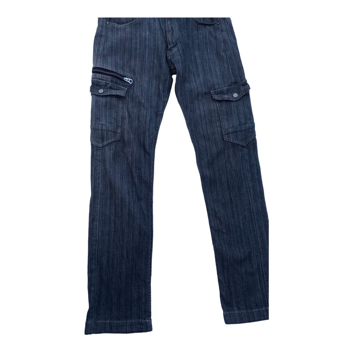 Japanese Brand Dogman Denim Tactical Cargo Sun Faded Pants Size US 30 / EU 46 - 3 Thumbnail