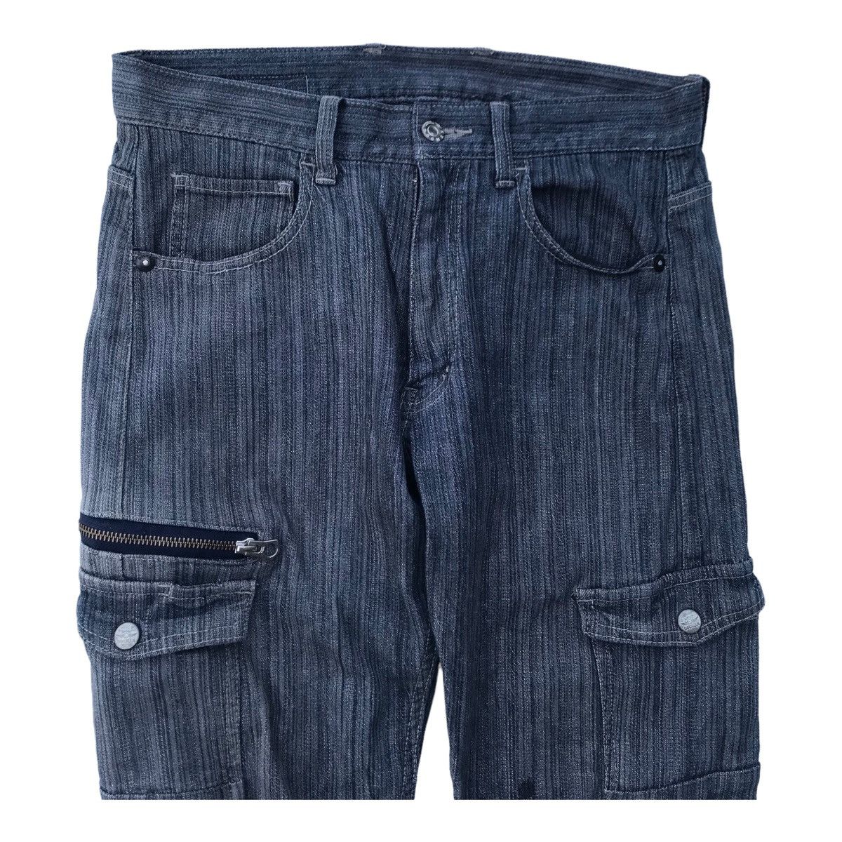 Japanese Brand Dogman Denim Tactical Cargo Sun Faded Pants Size US 30 / EU 46 - 4 Thumbnail