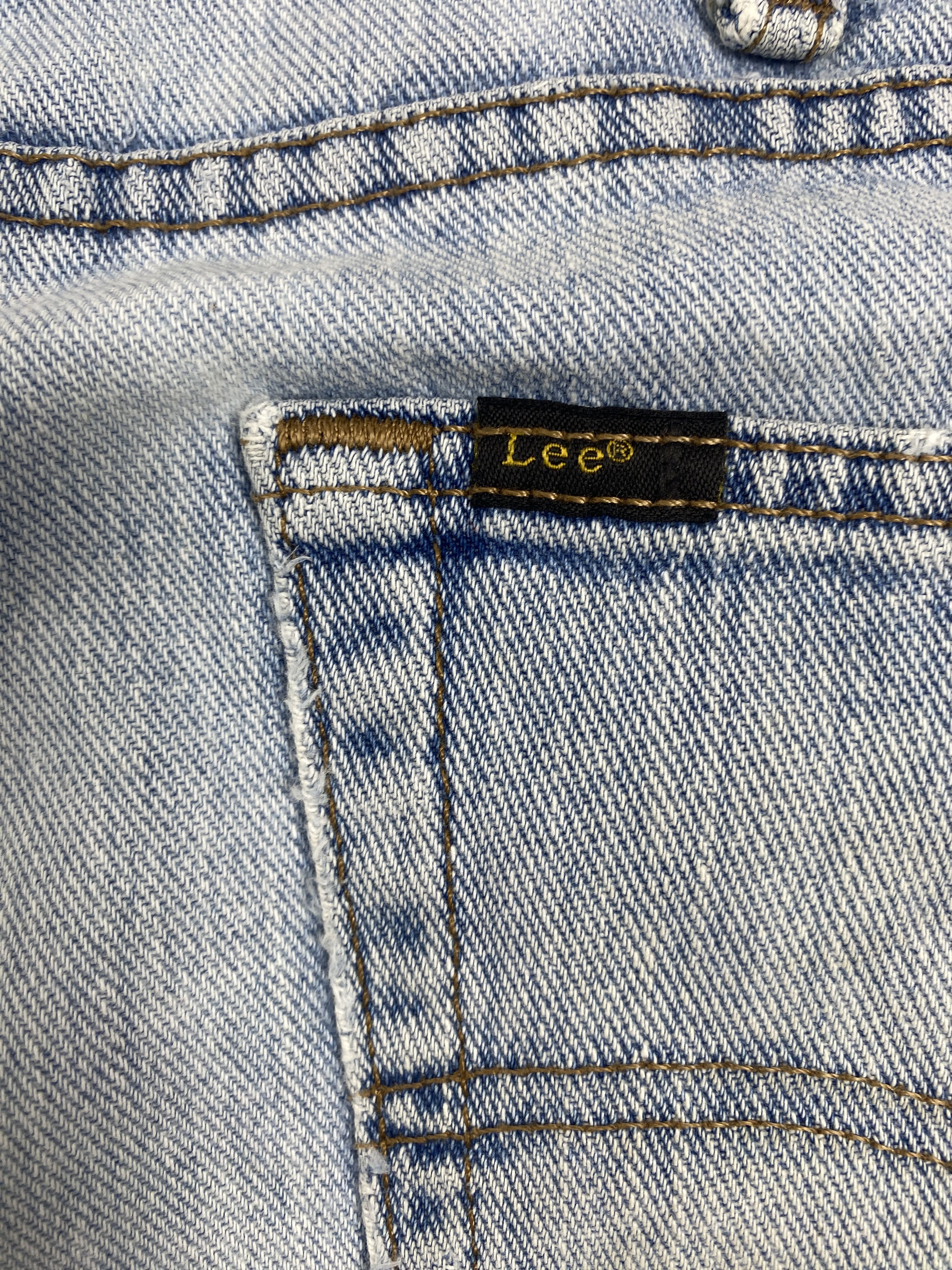 Lee Vintage Lee Straight Cut Faded Light Wash Jeans P0436 Size US 39 - 9 Thumbnail