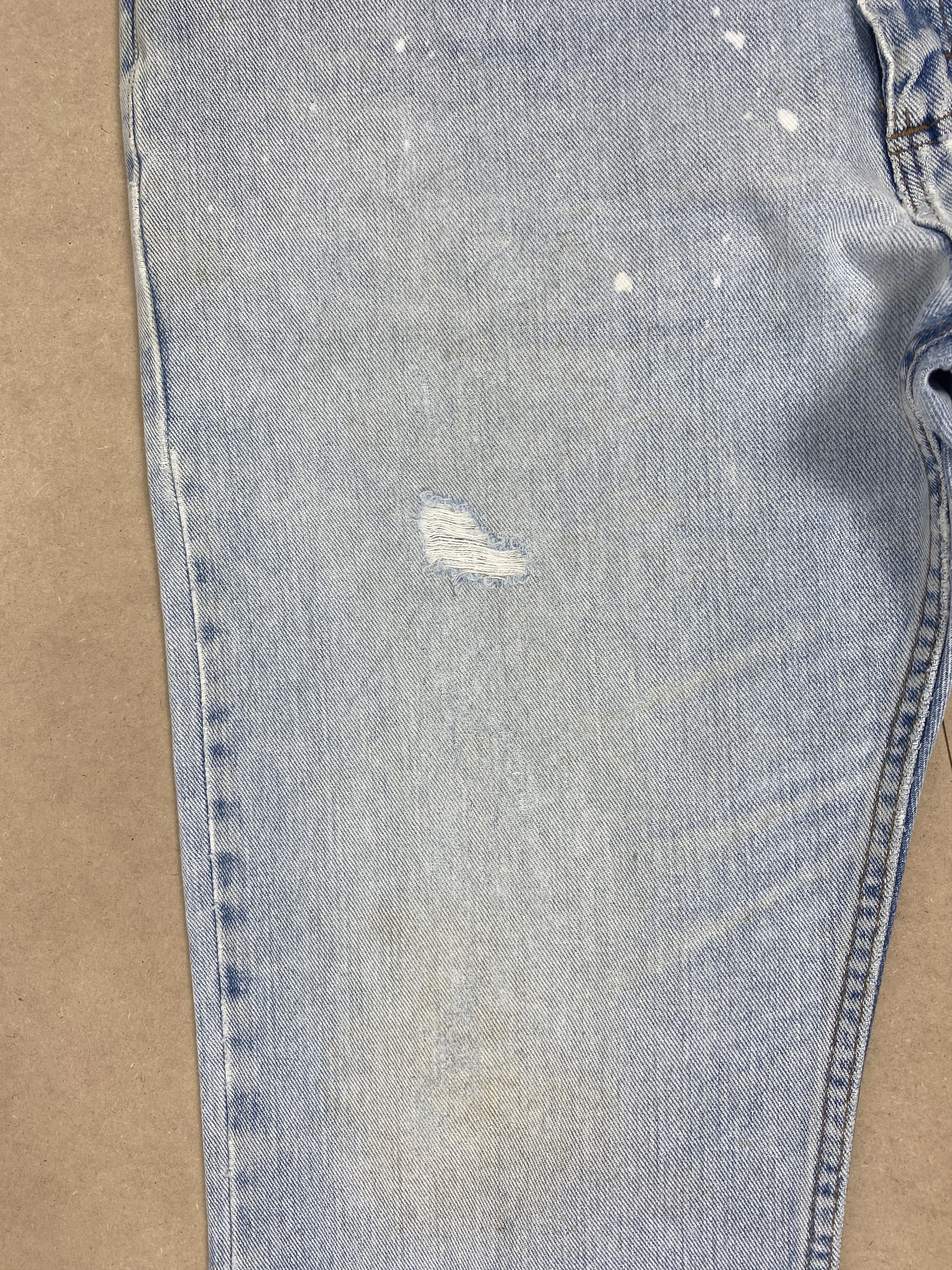 Lee Vintage Lee Straight Cut Faded Light Wash Jeans P0436 Size US 39 - 3 Thumbnail
