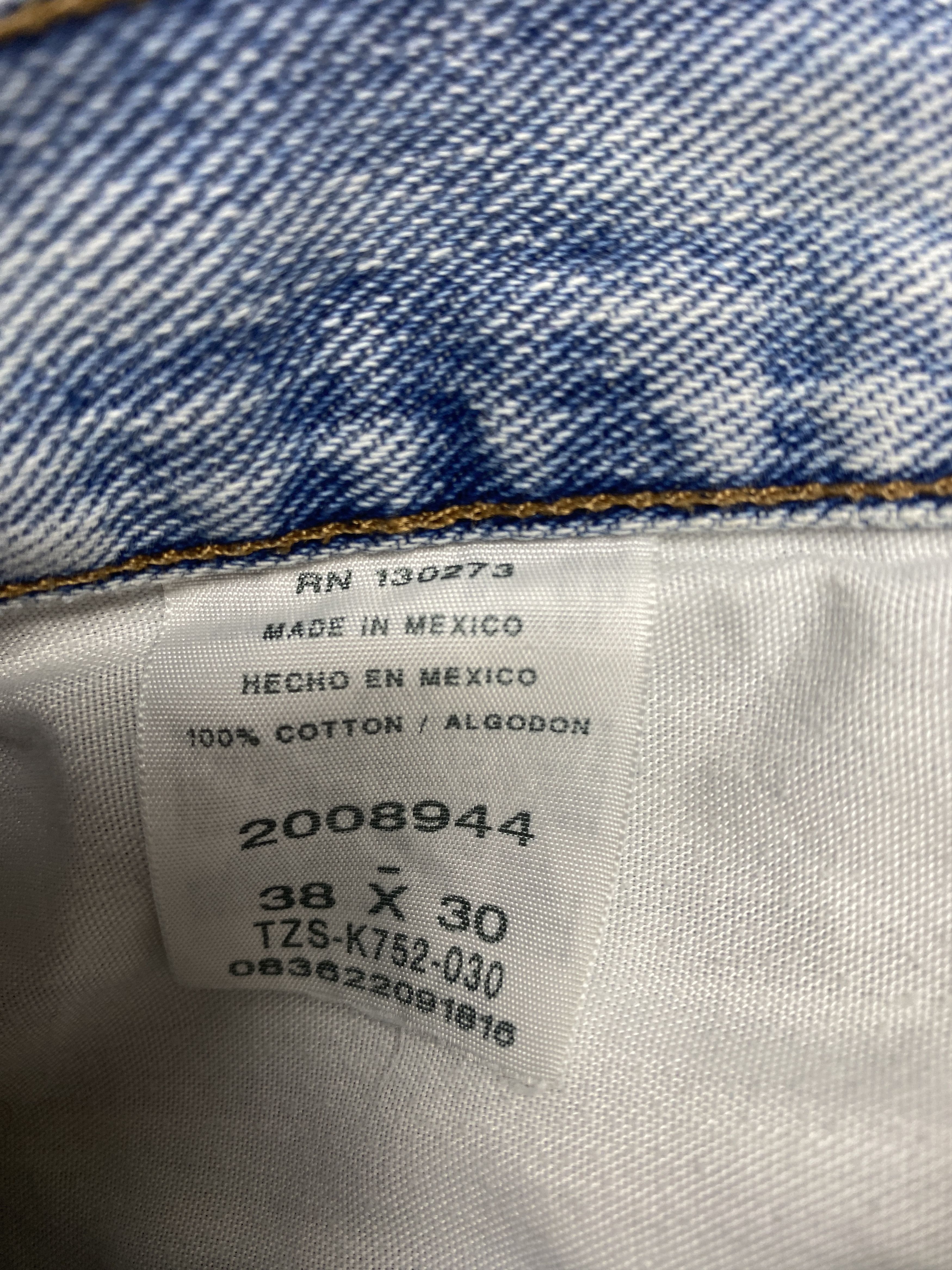 Lee Vintage Lee Straight Cut Faded Light Wash Jeans P0436 Size US 39 - 11 Thumbnail