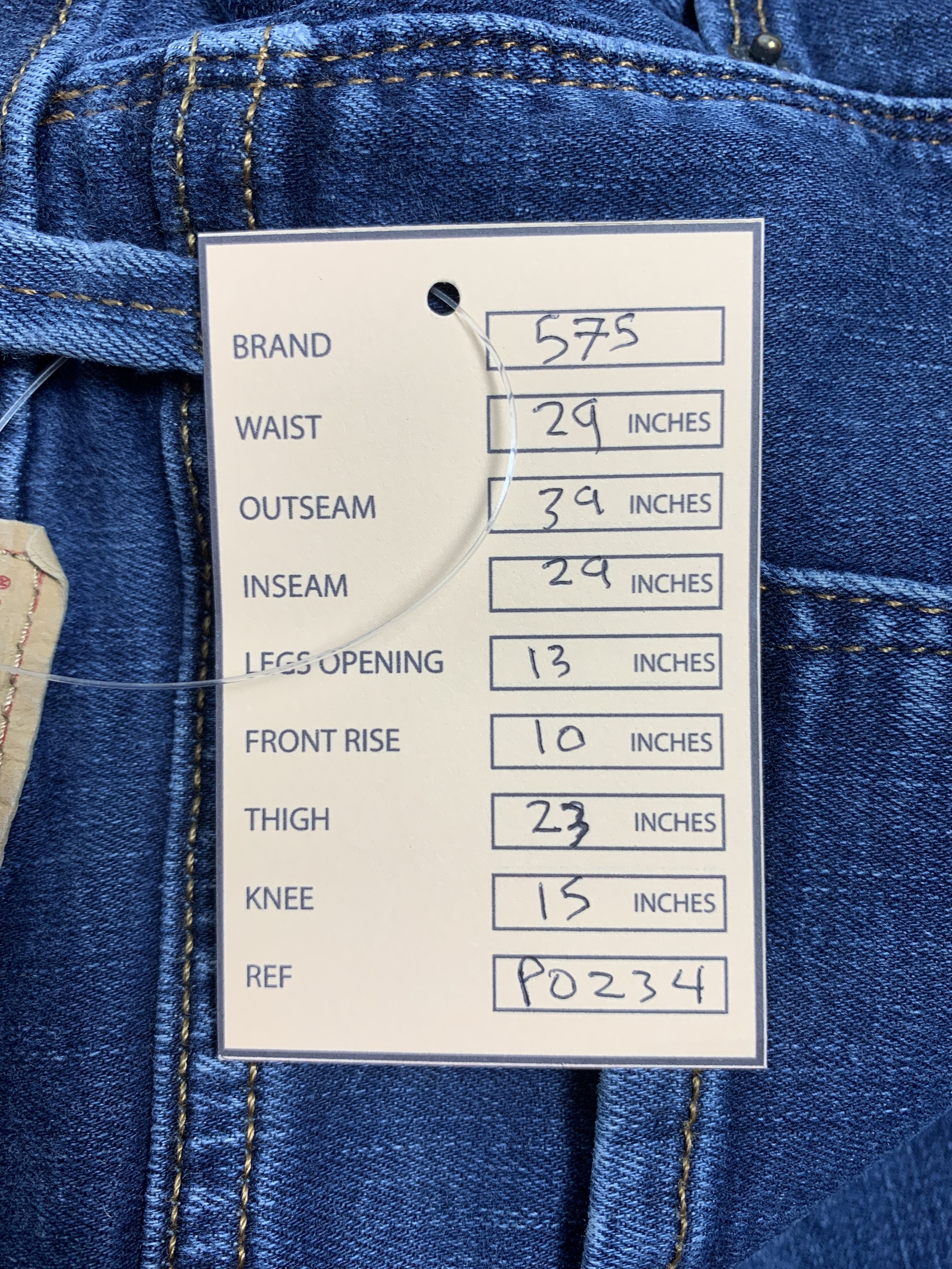 Levi's × Vintage Vintage Levis 575 Mid Rise Skinny Blue Jeans Size US 29 - 17 Thumbnail