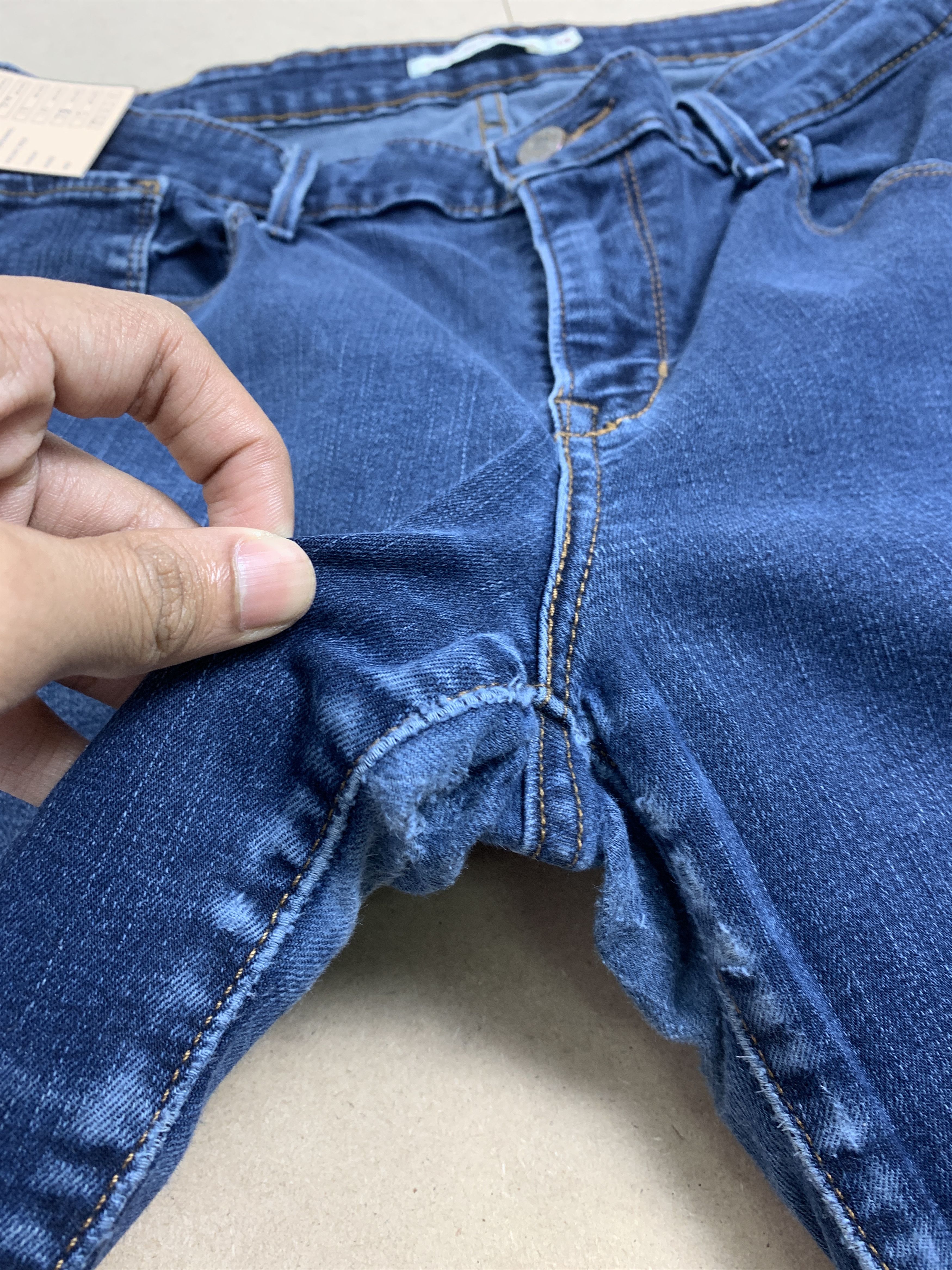 Levi's × Vintage Vintage Levis 575 Mid Rise Skinny Blue Jeans Size US 29 - 6 Thumbnail