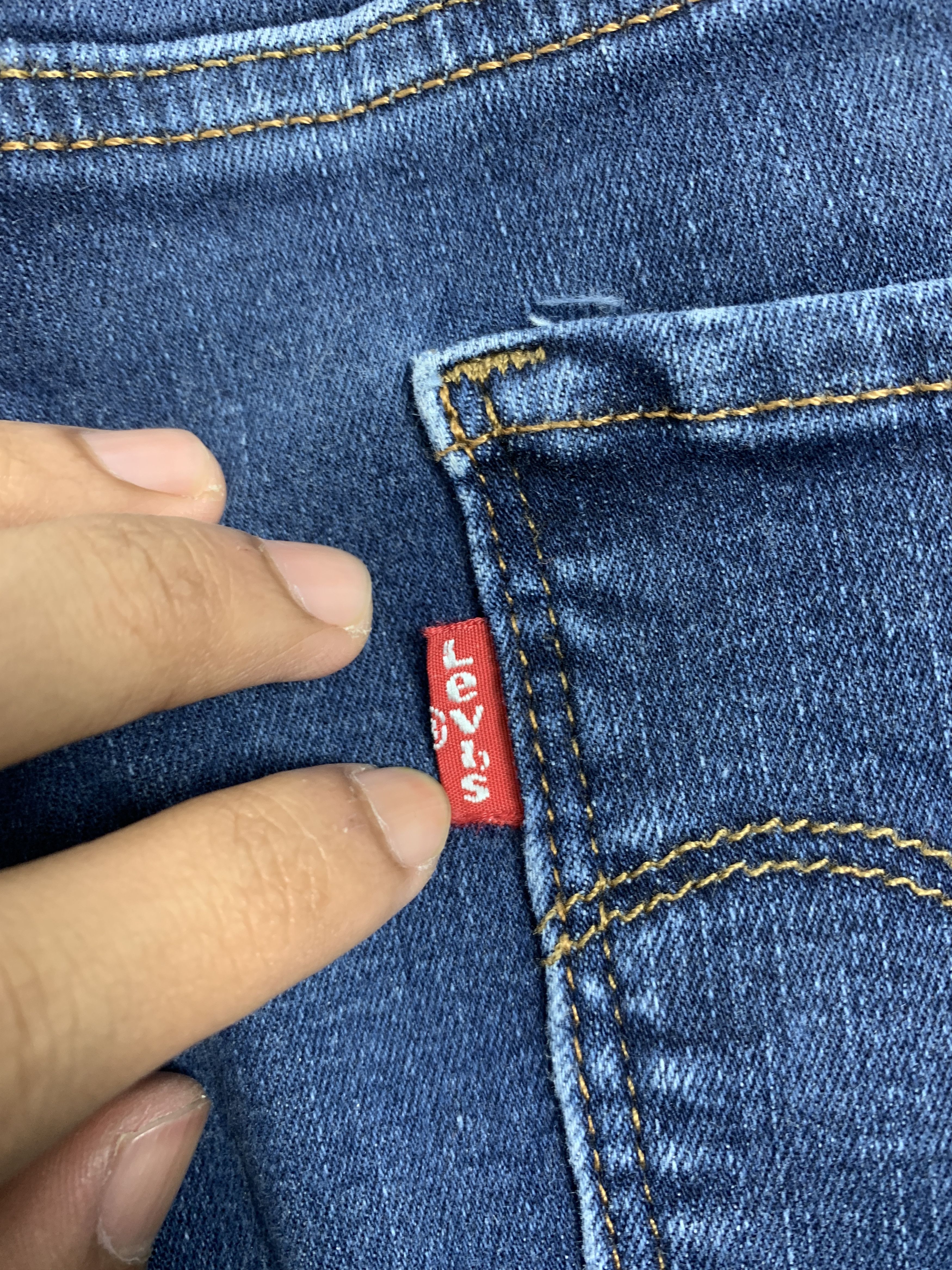 Levi's × Vintage Vintage Levis 575 Mid Rise Skinny Blue Jeans Size US 29 - 10 Thumbnail