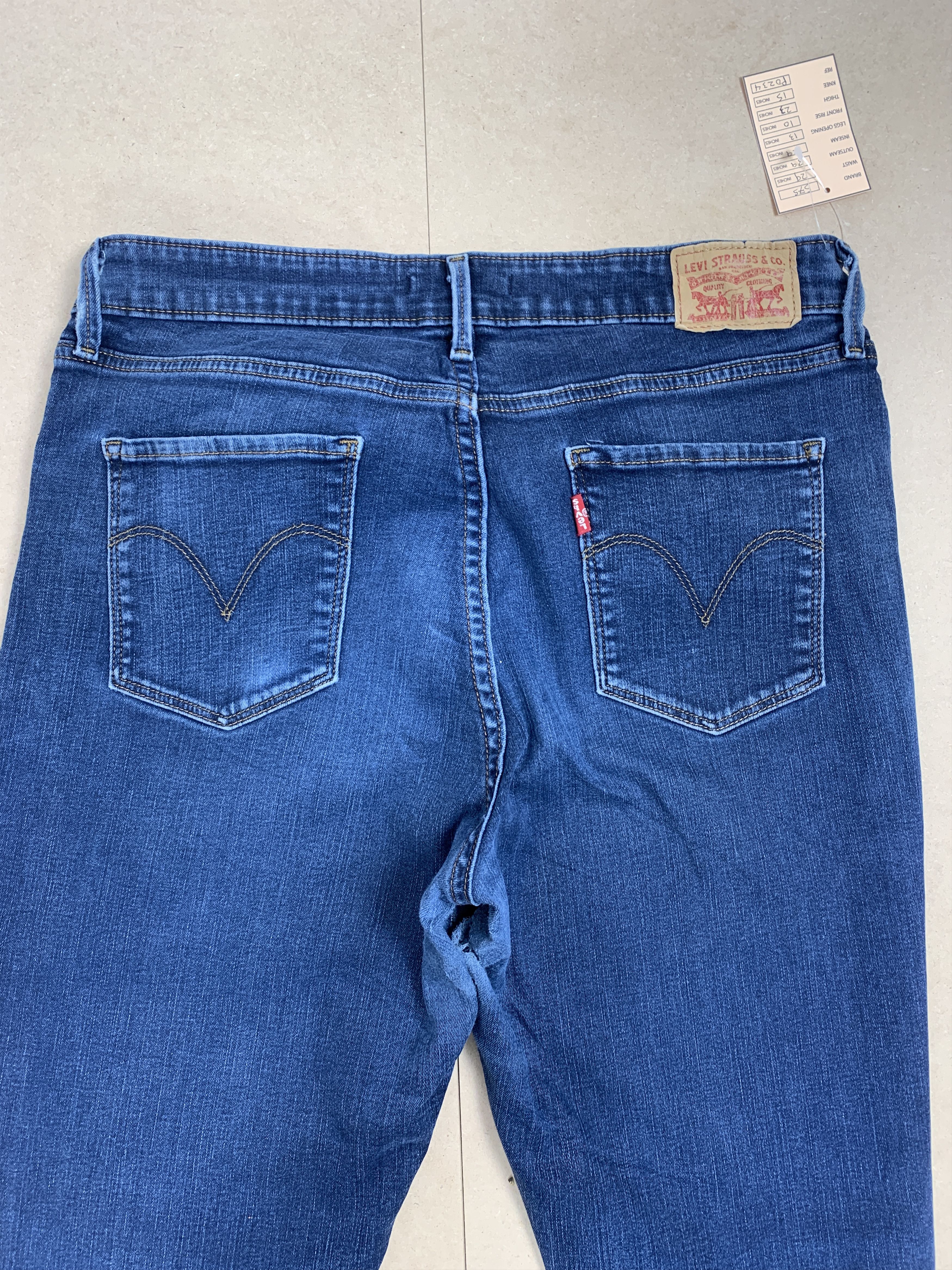 Levi's × Vintage Vintage Levis 575 Mid Rise Skinny Blue Jeans Size US 29 - 8 Thumbnail