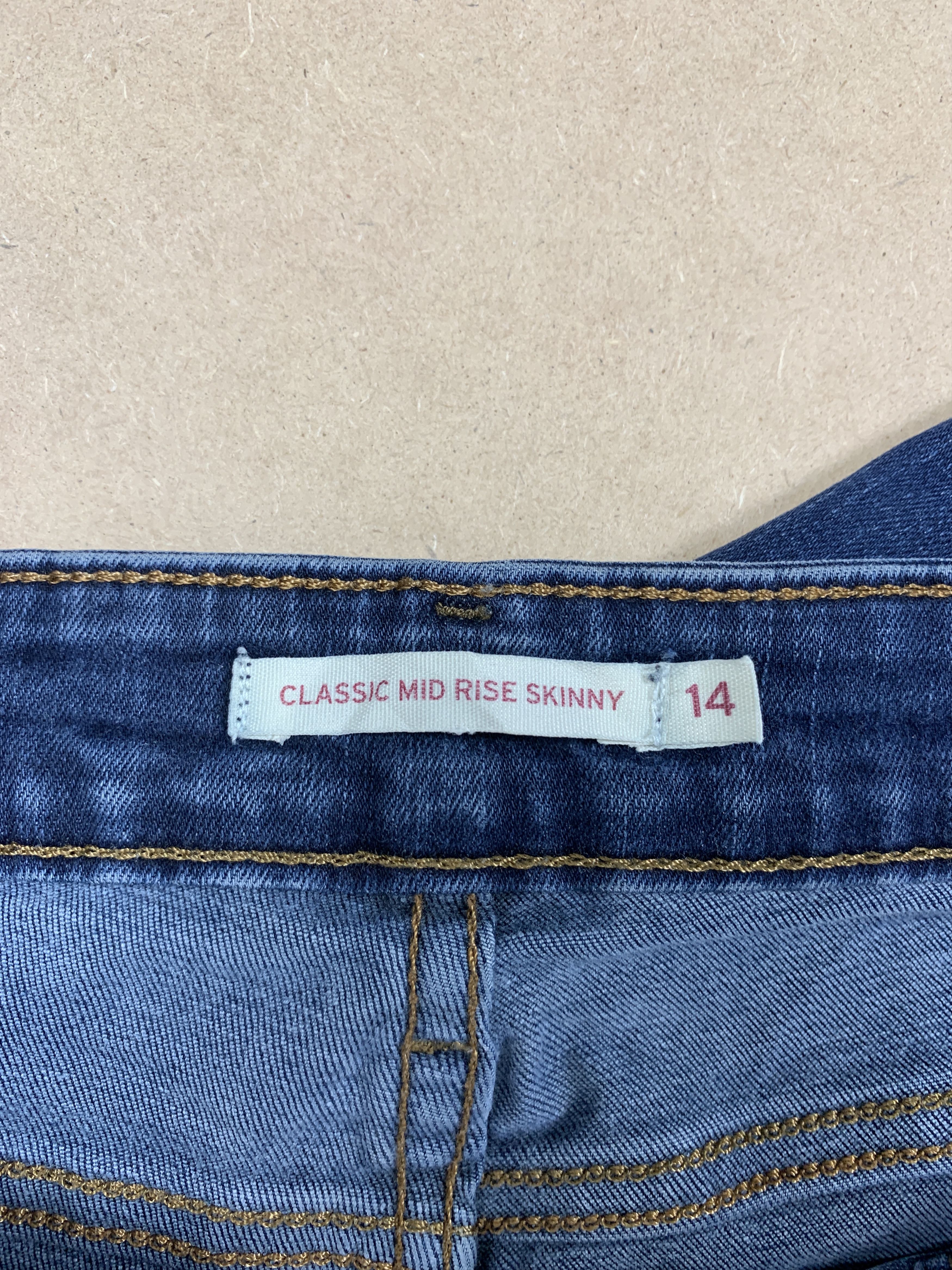 Levi's × Vintage Vintage Levis 575 Mid Rise Skinny Blue Jeans Size US 29 - 11 Thumbnail