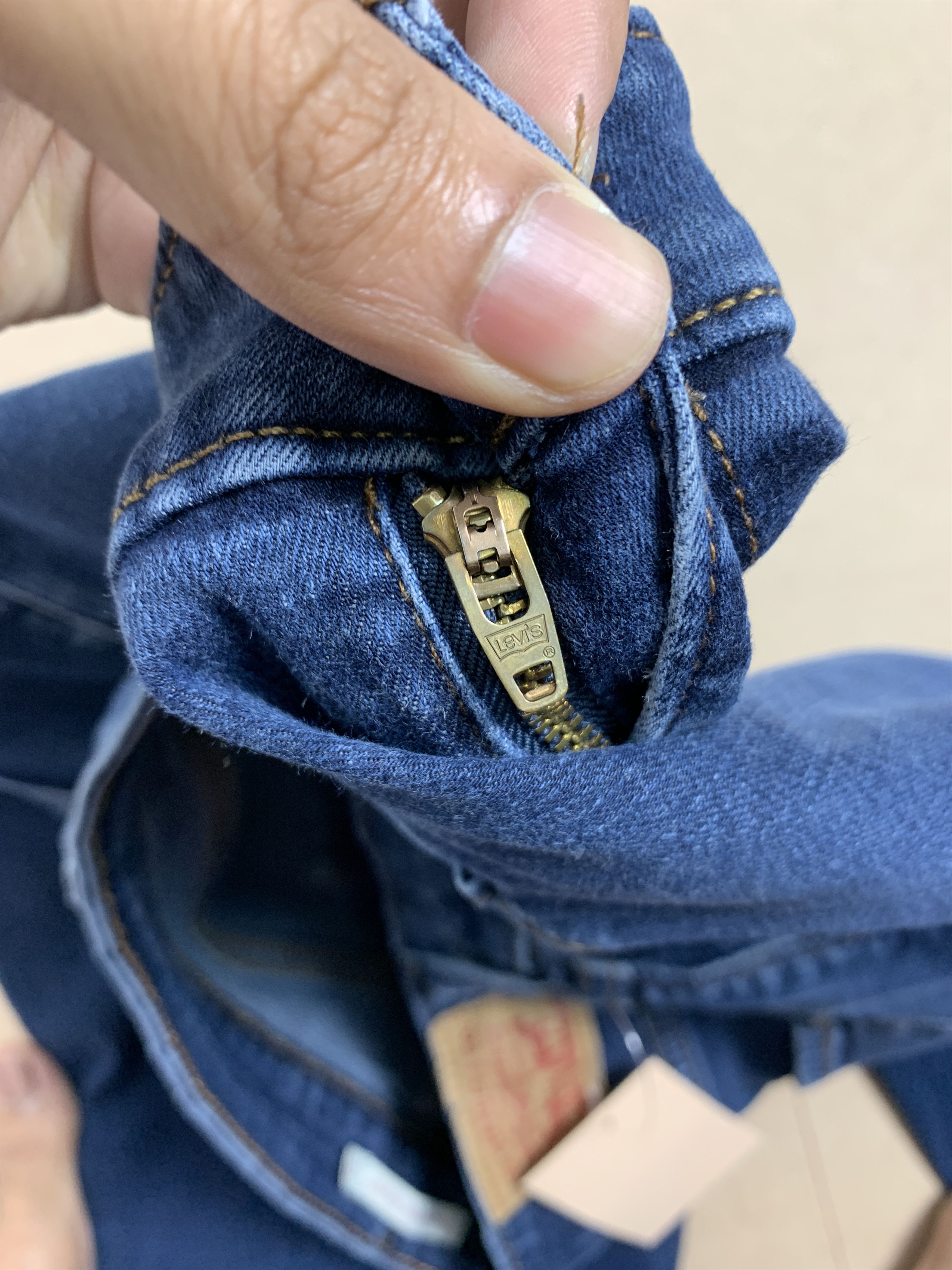 Levi's × Vintage Vintage Levis 575 Mid Rise Skinny Blue Jeans Size US 29 - 16 Thumbnail