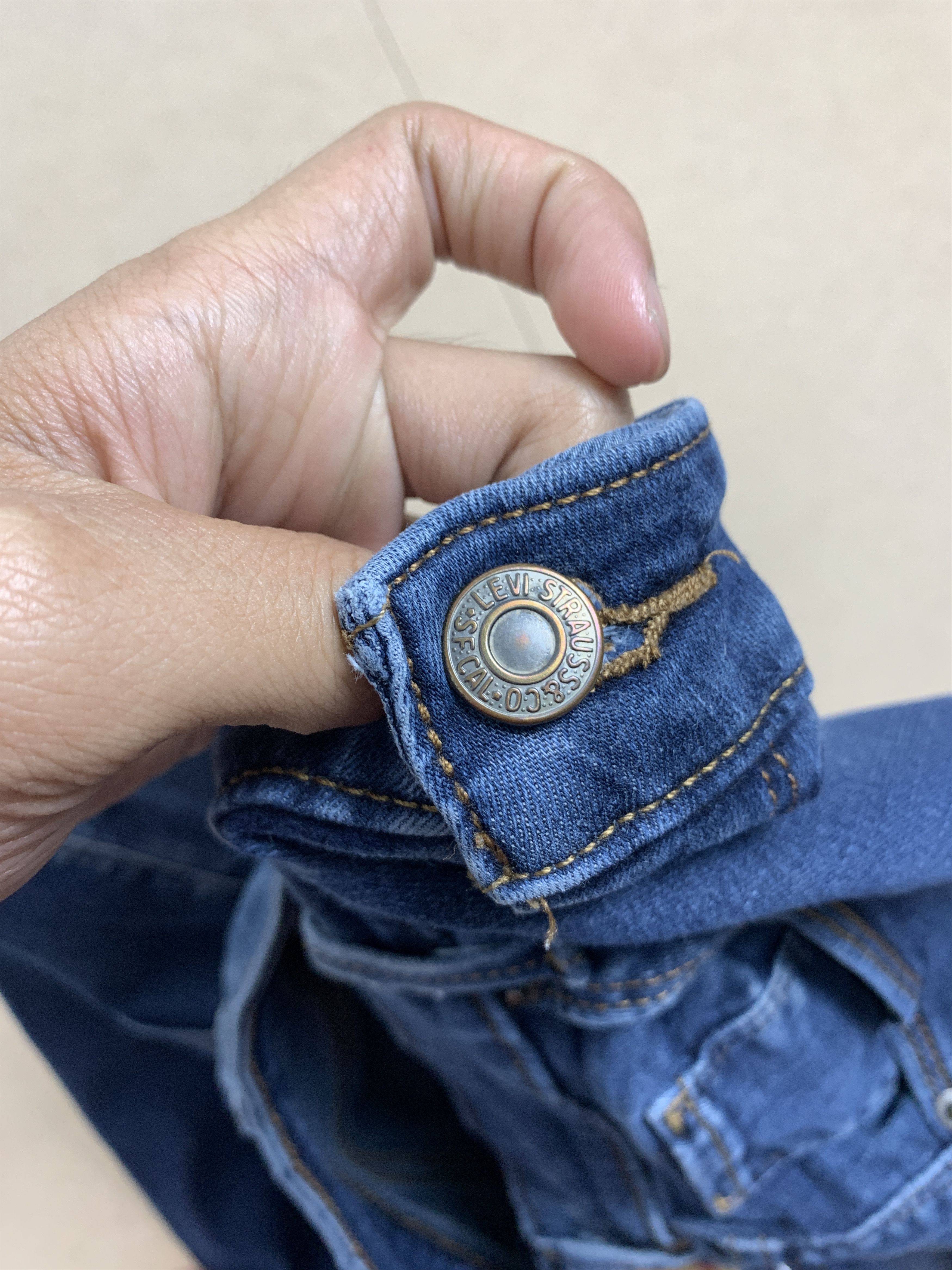 Levi's × Vintage Vintage Levis 575 Mid Rise Skinny Blue Jeans Size US 29 - 15 Thumbnail