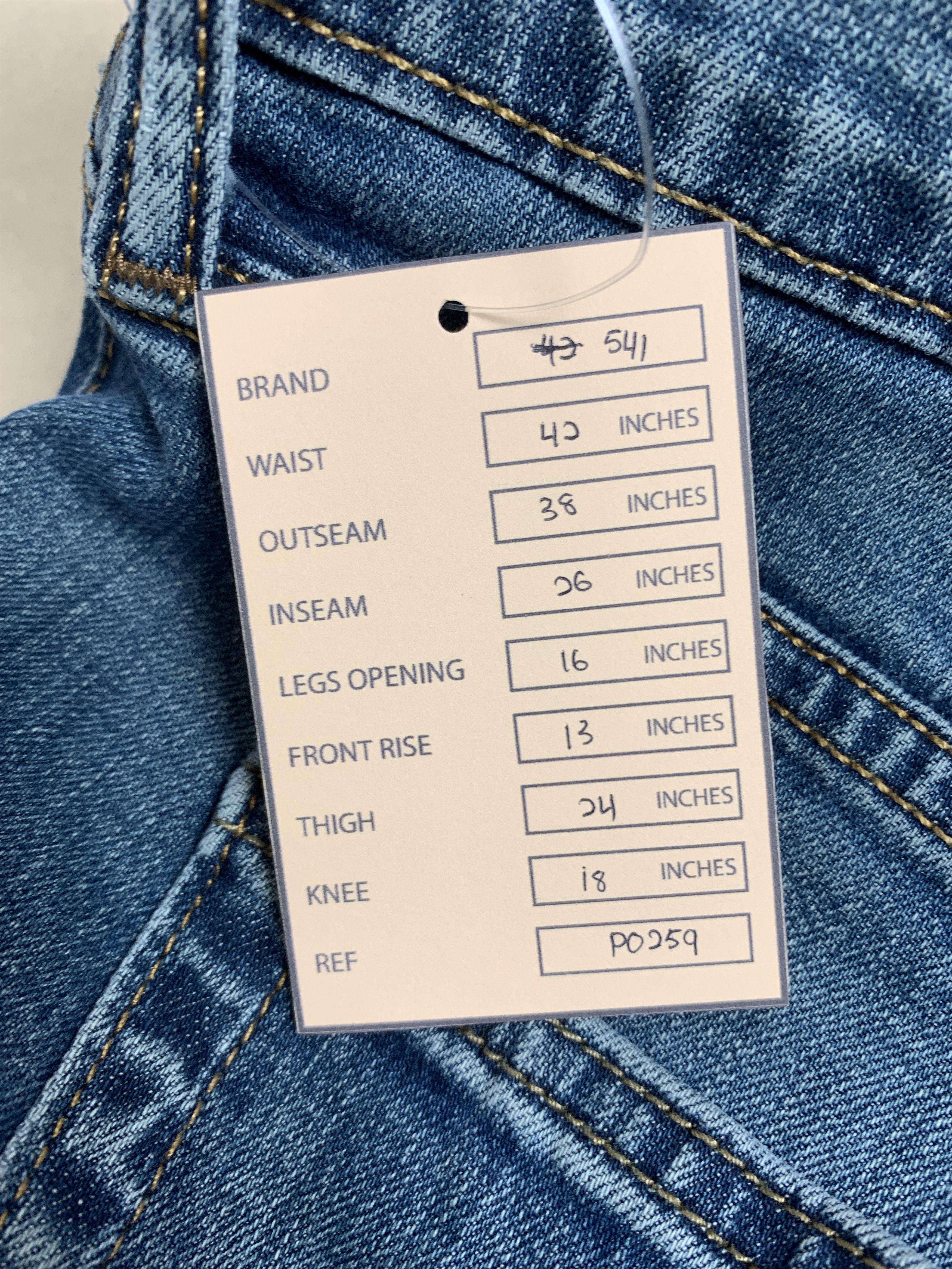 Levi's × Vintage Vintage Levis 541 Mid Skinny Faded Blue Jeans Size US 42 / EU 58 - 24 Thumbnail