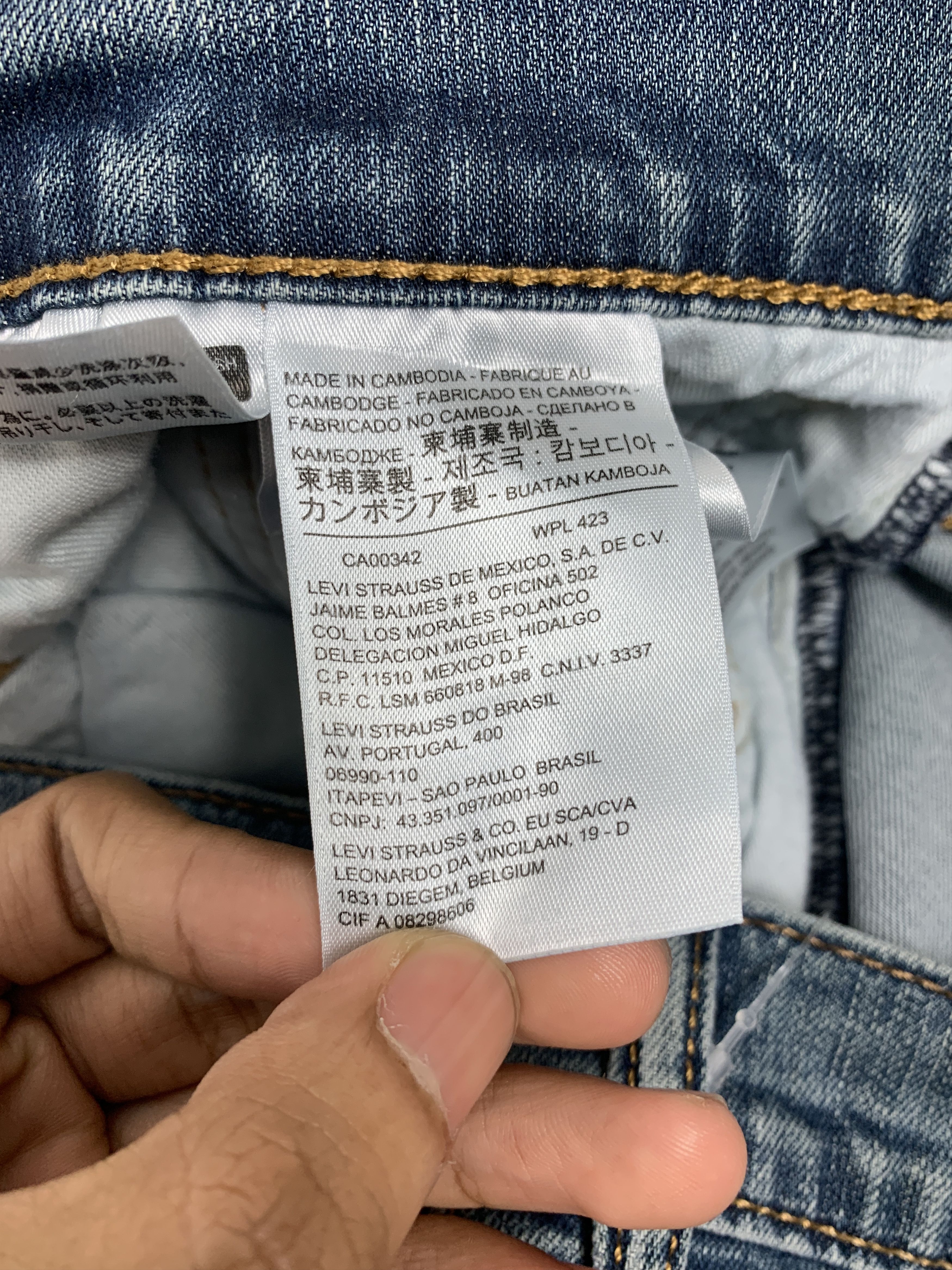 Levi's × Vintage Vintage Levis 541 Mid Skinny Faded Blue Jeans Size US 42 / EU 58 - 15 Thumbnail