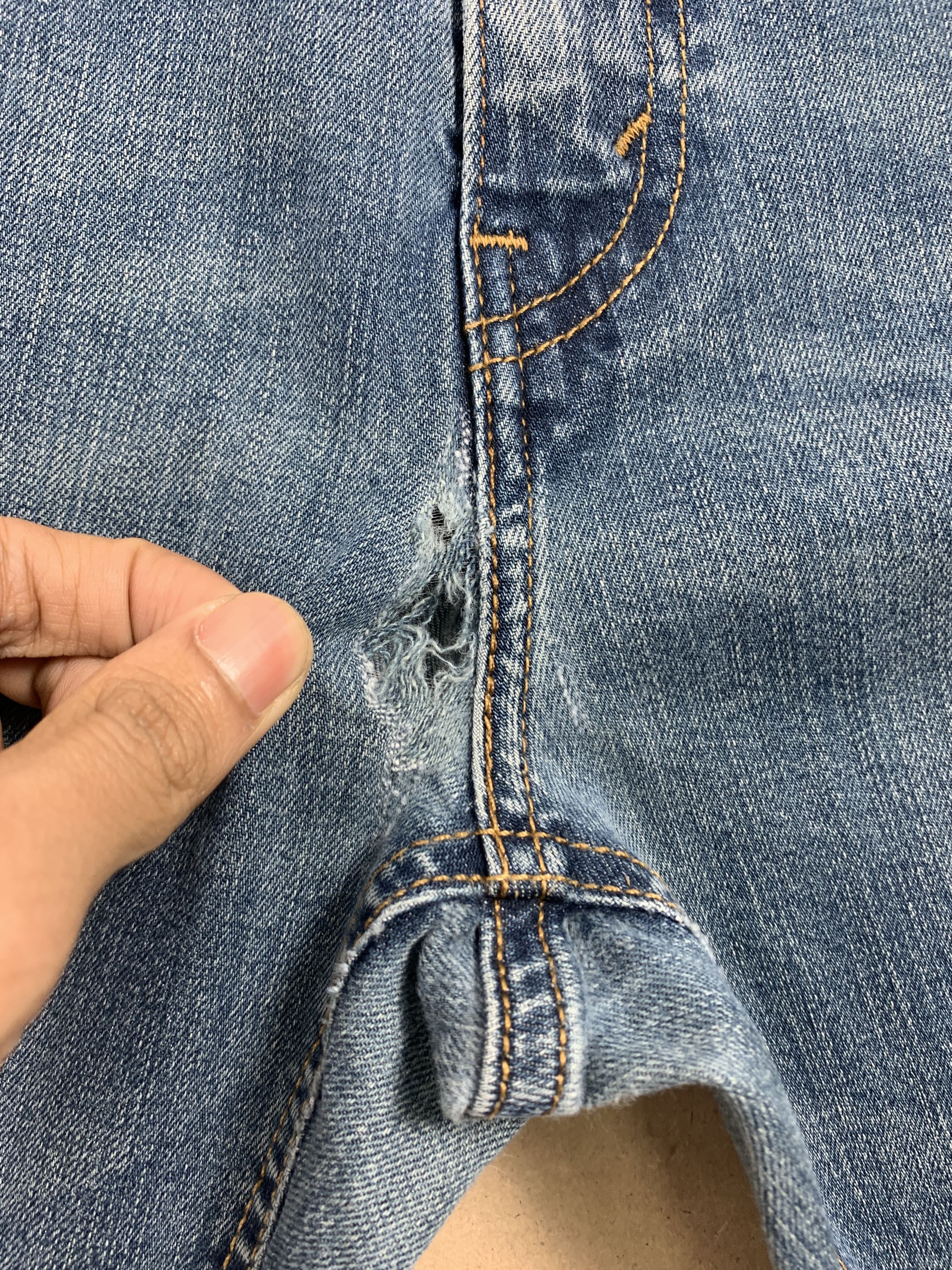Levi's × Vintage Vintage Levis 541 Mid Skinny Faded Blue Jeans Size US 42 / EU 58 - 6 Thumbnail