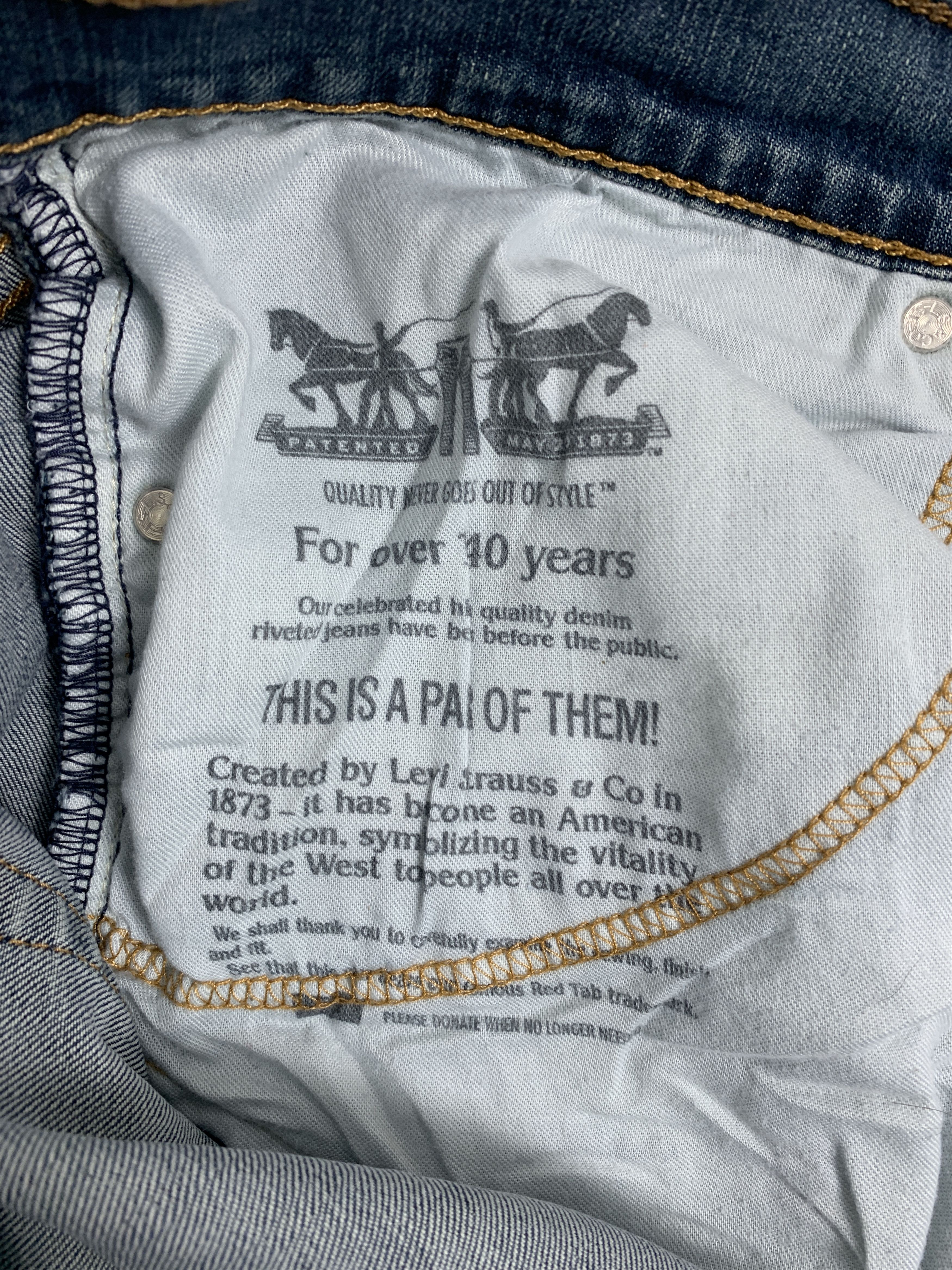 Levi's × Vintage Vintage Levis 541 Mid Skinny Faded Blue Jeans Size US 42 / EU 58 - 11 Thumbnail