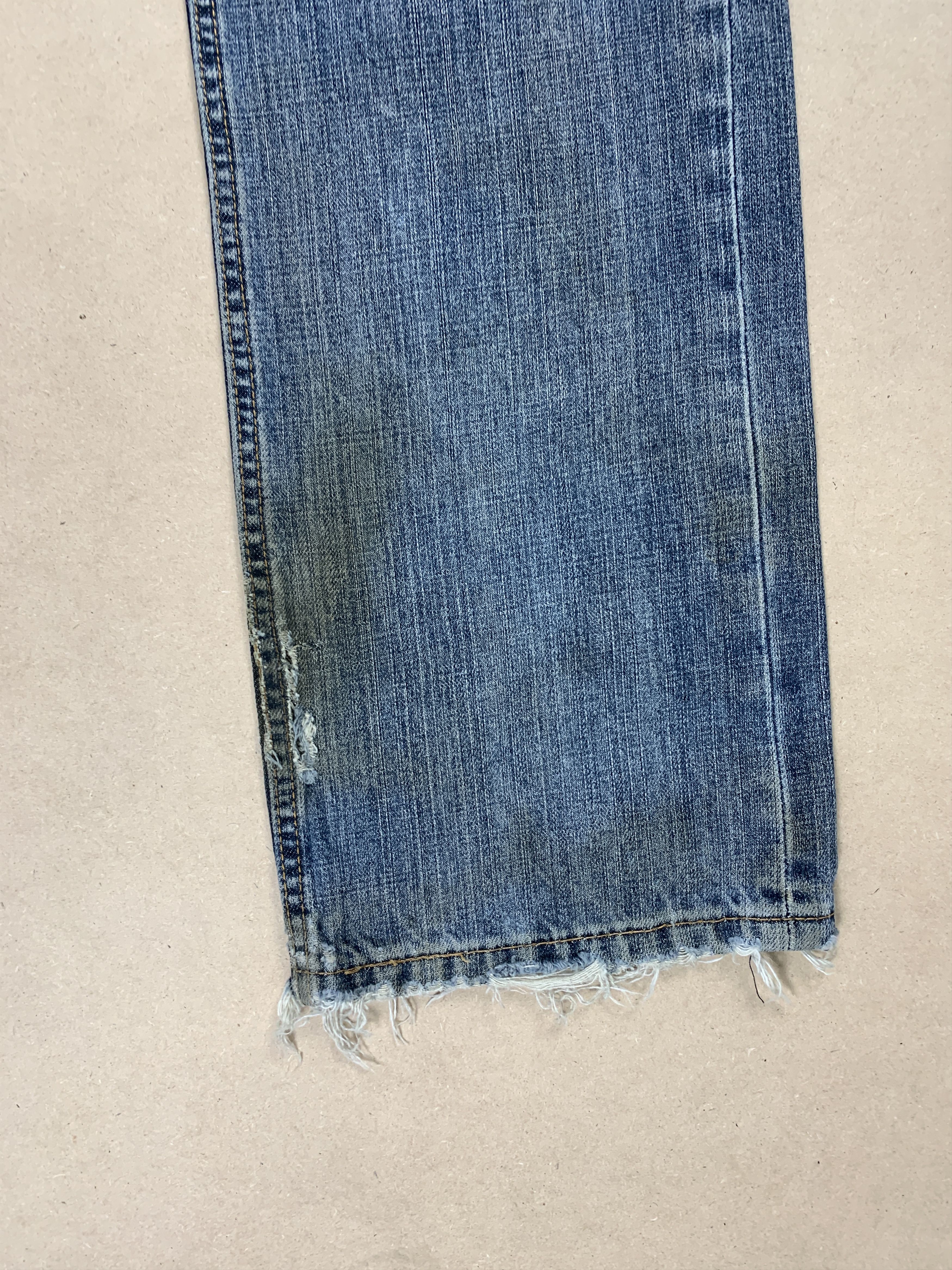 Levi's Vintage Levis 559 Straight Cut Distressed Blue Jeans Size US 32 / EU 48 - 6 Thumbnail