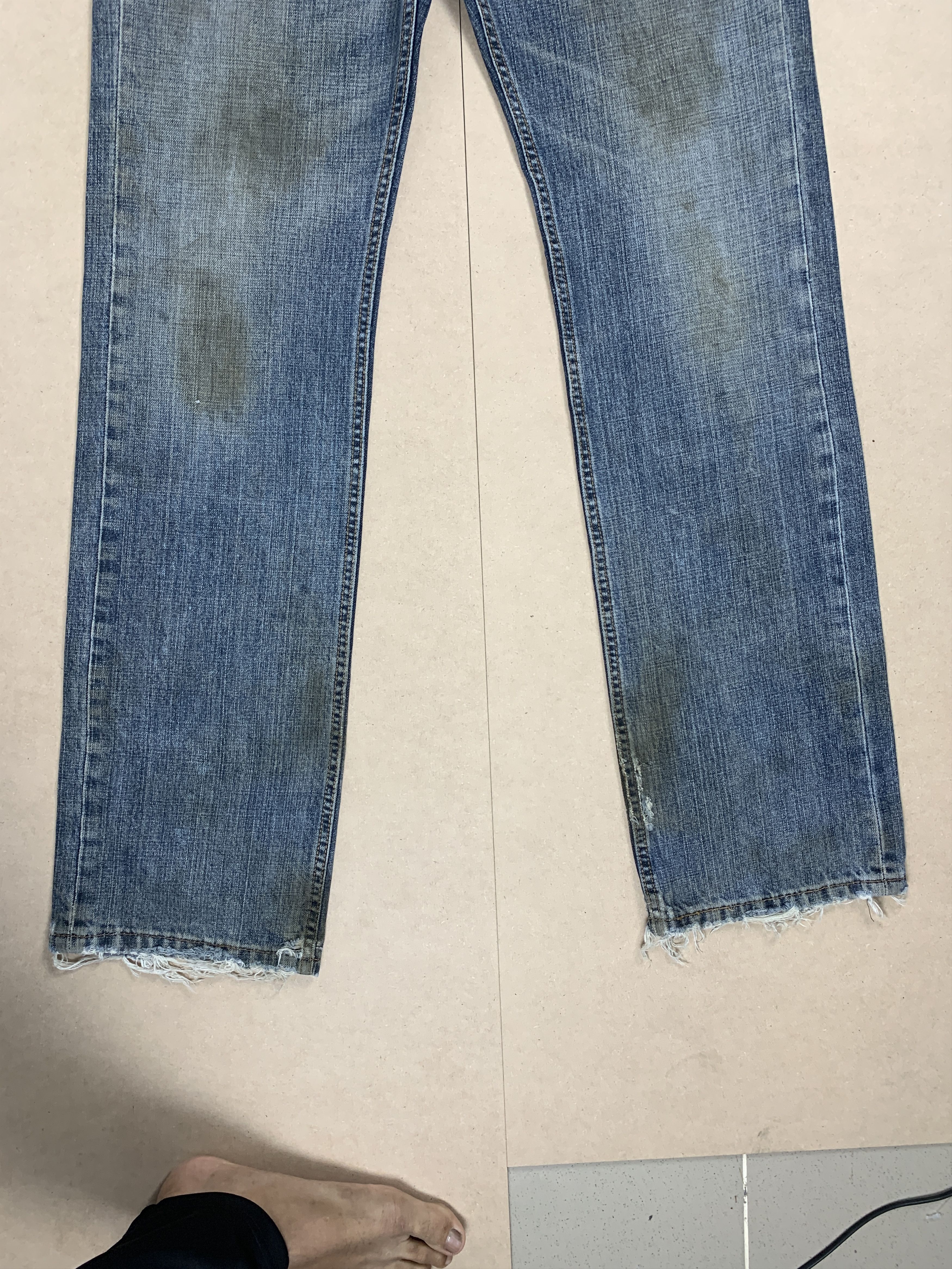 Levi's Vintage Levis 559 Straight Cut Distressed Blue Jeans Size US 32 / EU 48 - 5 Thumbnail
