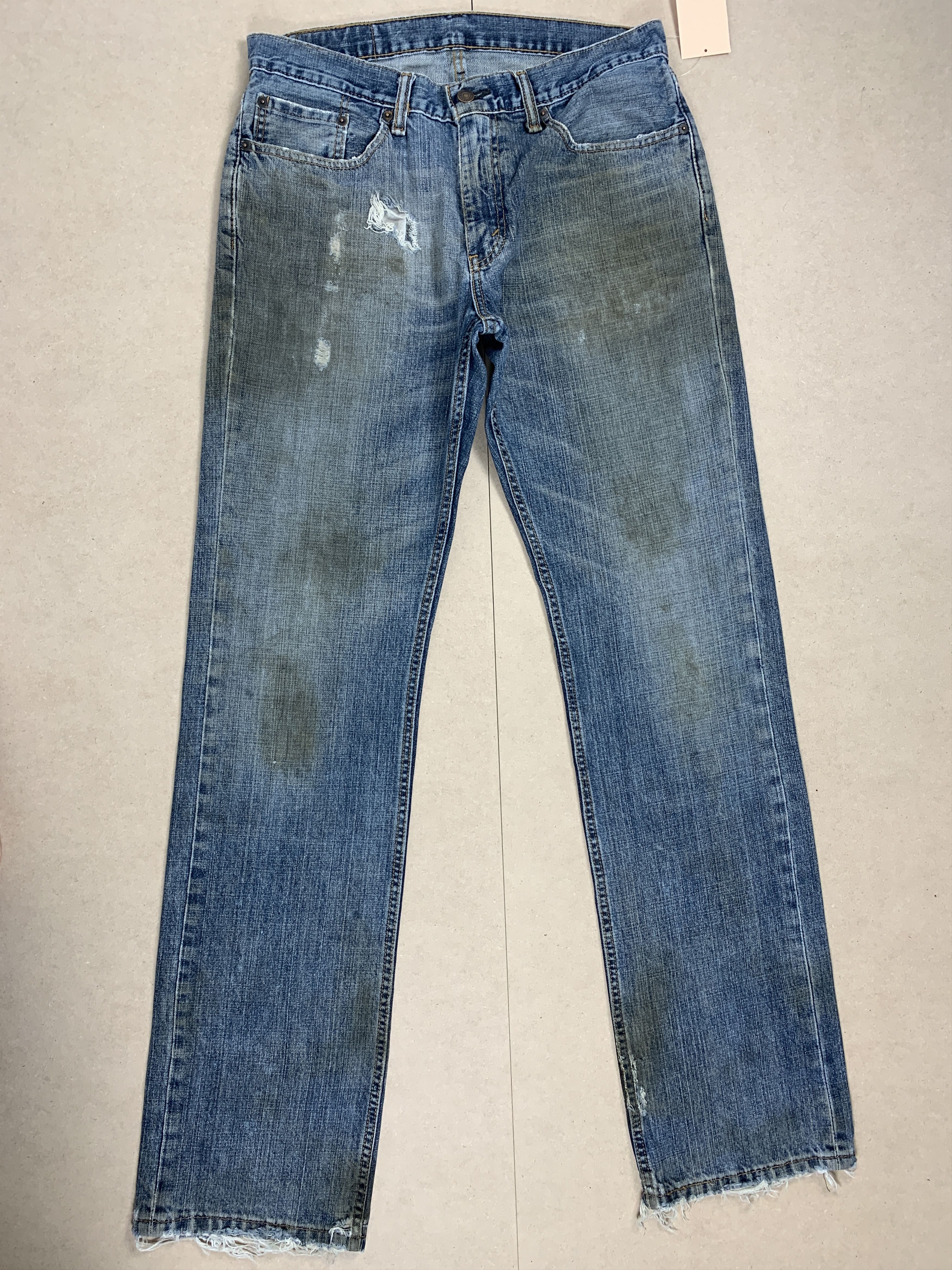 Levi's Vintage Levis 559 Straight Cut Distressed Blue Jeans Size US 32 / EU 48 - 1 Thumbnail